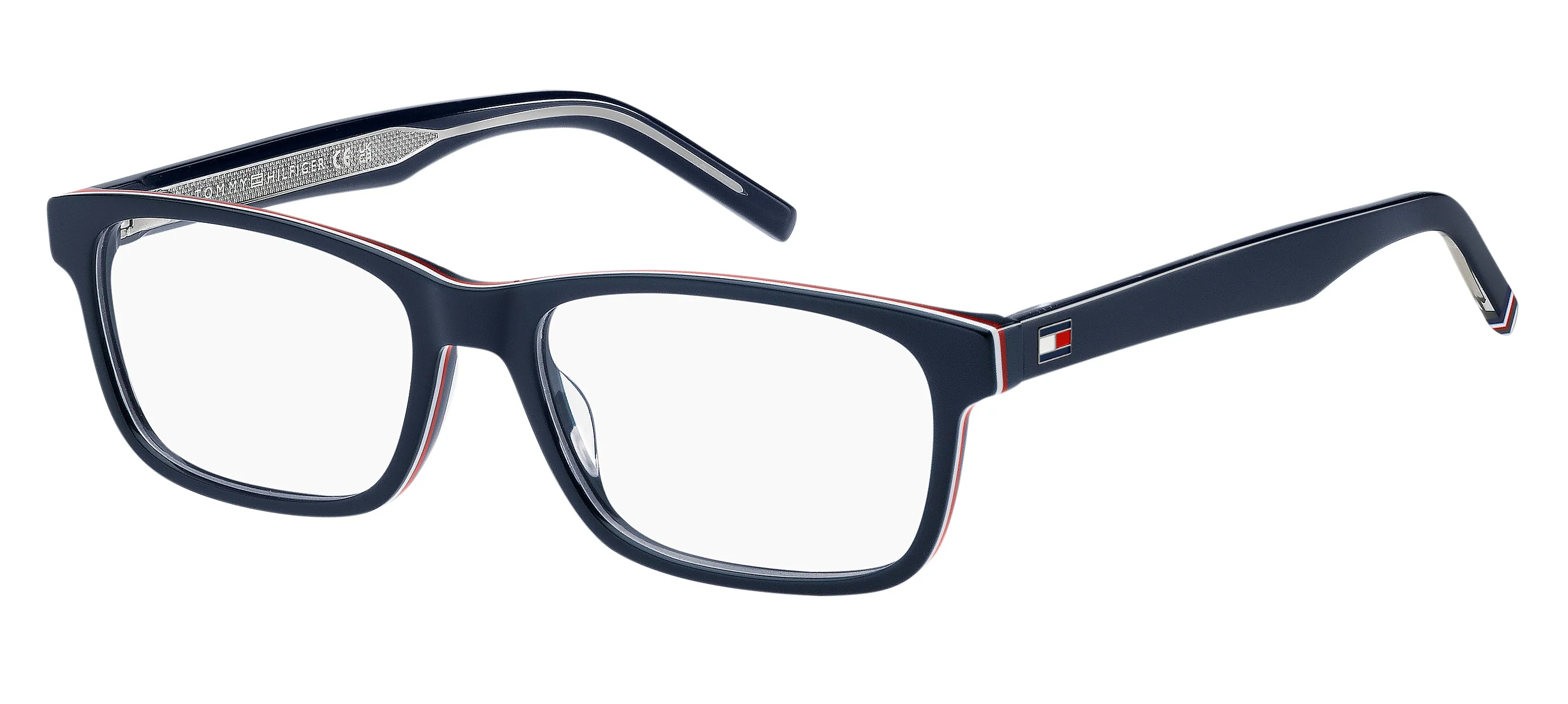 Tommy Hilfiger TH 2076 PJP Montature da vista Bio-acetato Blu Squadrata - immagine 1