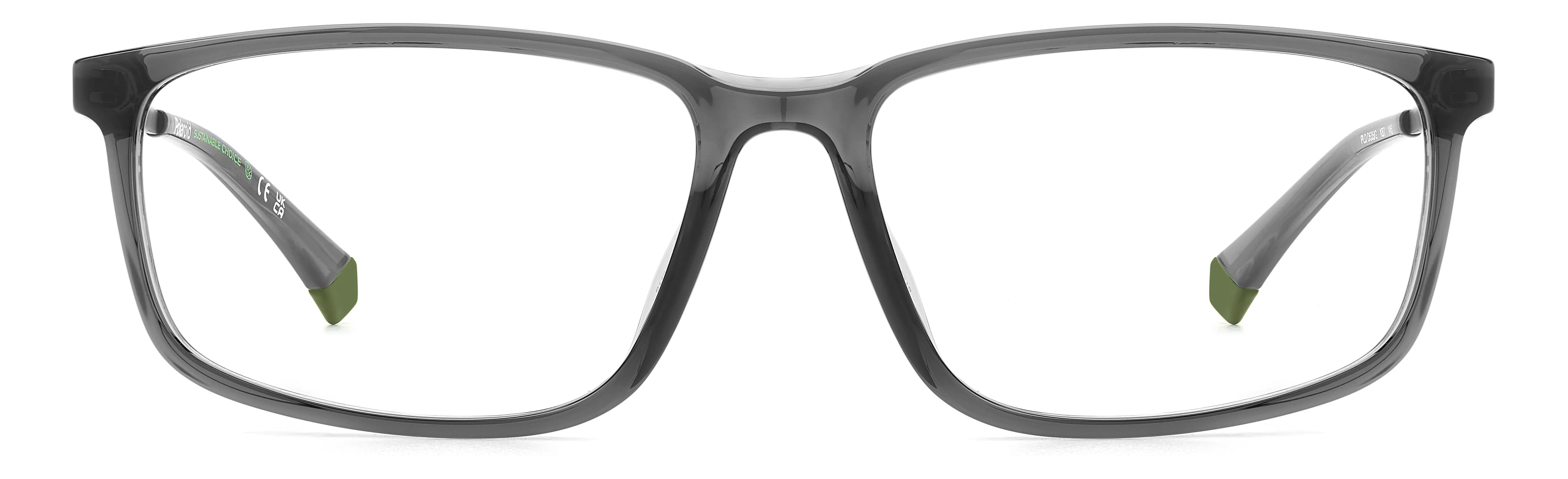 Polaroid PLD D535/G KB7 Montature da vista Bio Poliammide Grigio Squadrata - immagine 2
