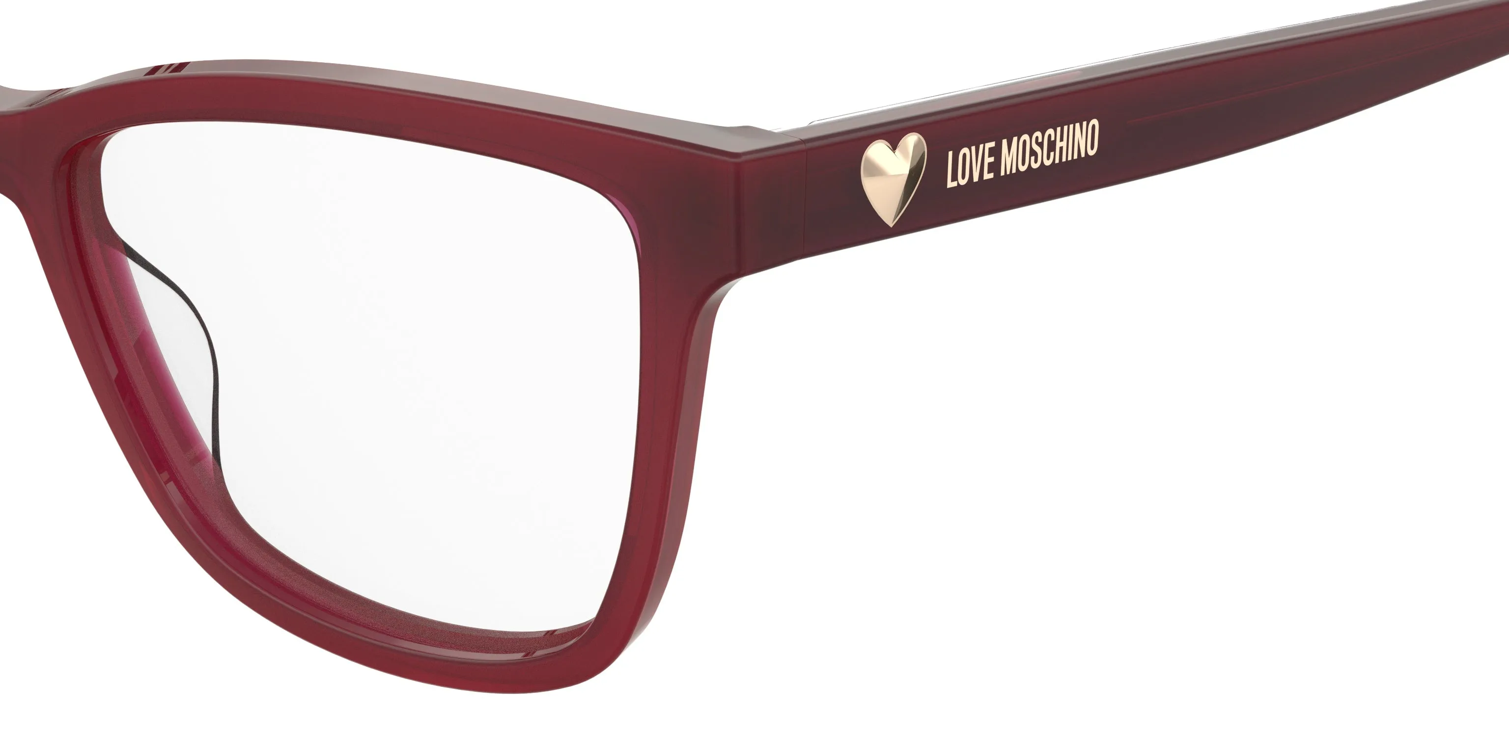 Moschino MOL632 WGX Montature da vista Acetato Rosso Cat Eye - immagine 3