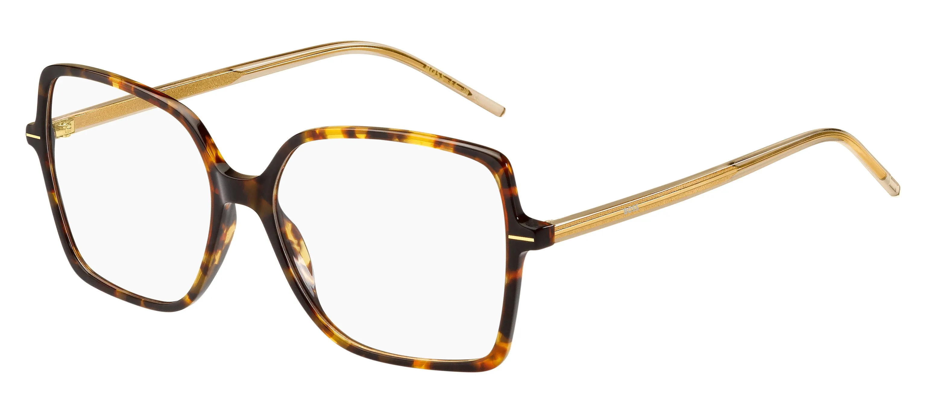 Hugo Boss BOSS 1587 HJV Montature da vista Acetato Havana/Giallo Squadrata - immagine 1