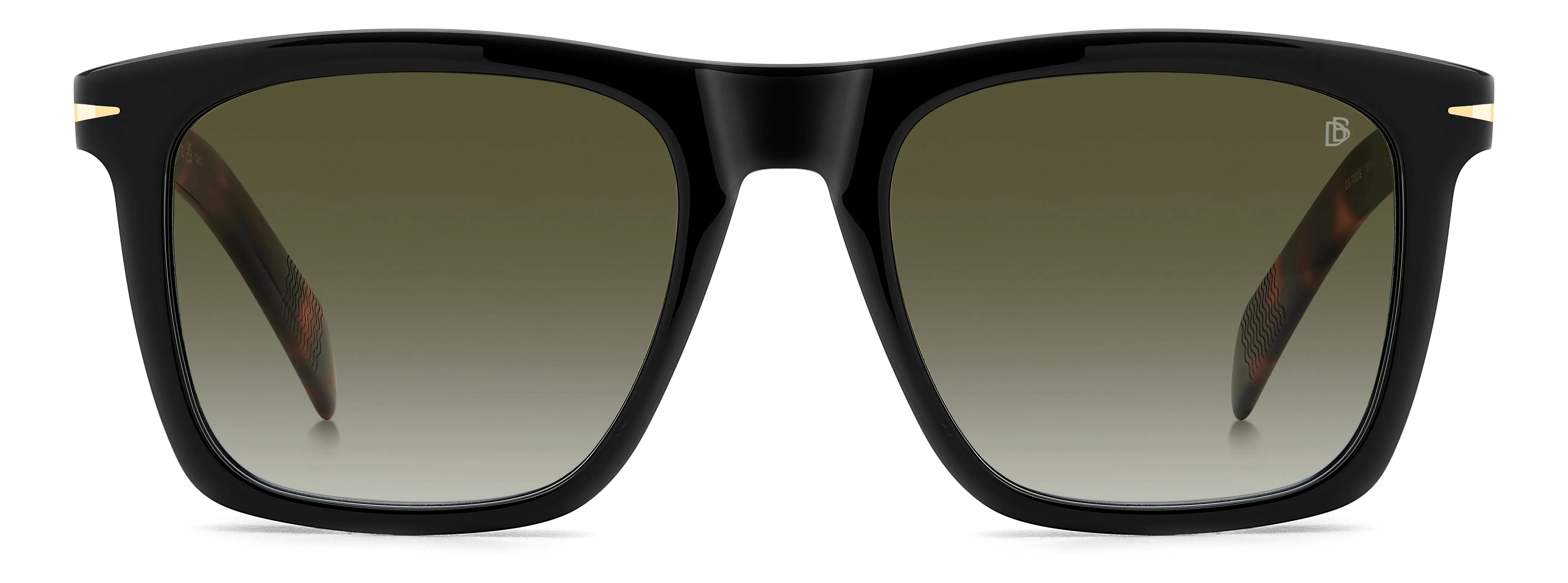 DAVID BECKHAM DB 7000/S XWY/9K Occhiali da sole Plastica Havana/Nero Marrone Squadrata Sfumato - immagine 2
