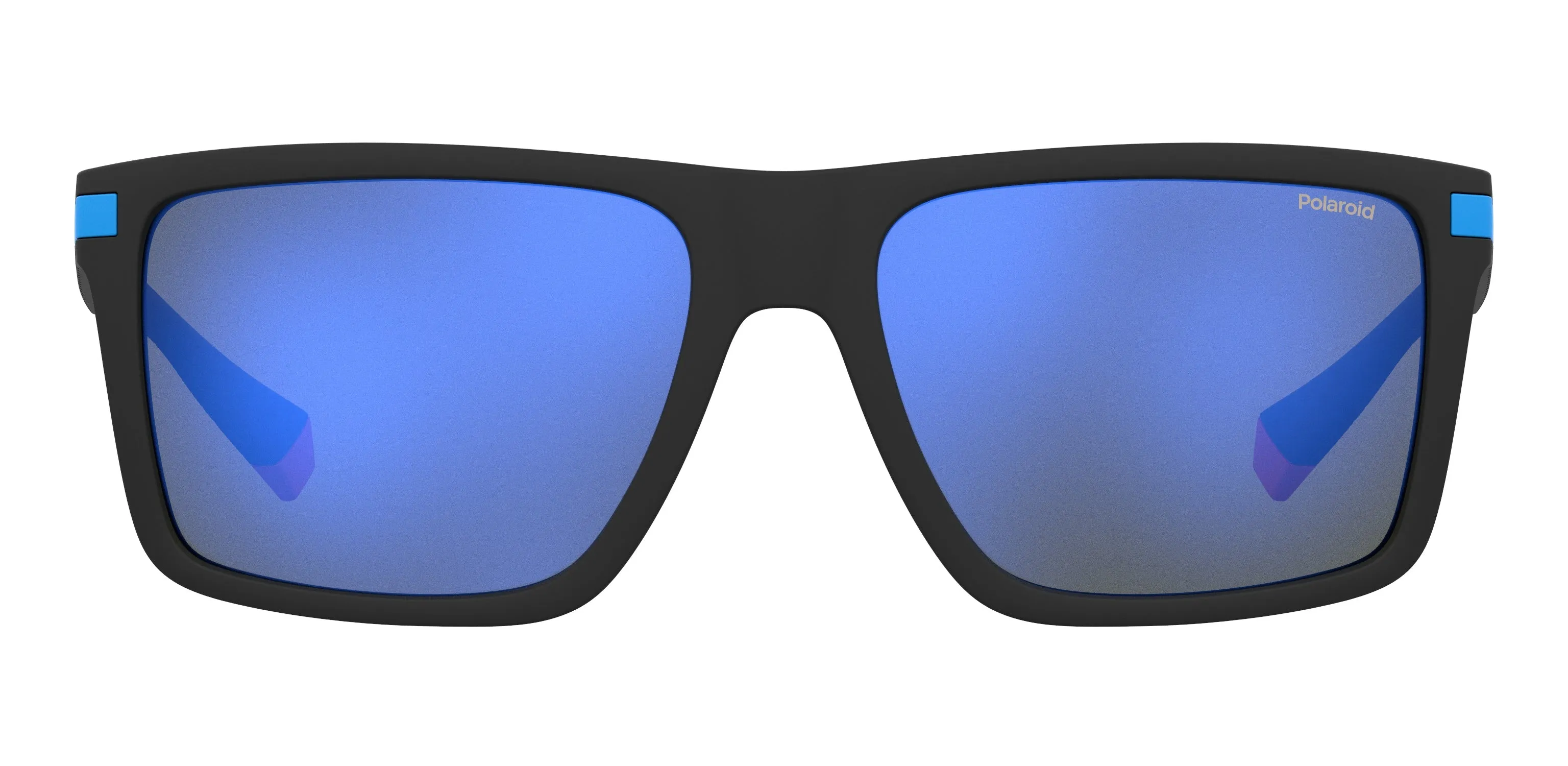 Polaroid PLD 2098/S D51/5X Occhiali da sole Plastica Nero Blu Squadrata Polarizzata Specchiato - immagine 3