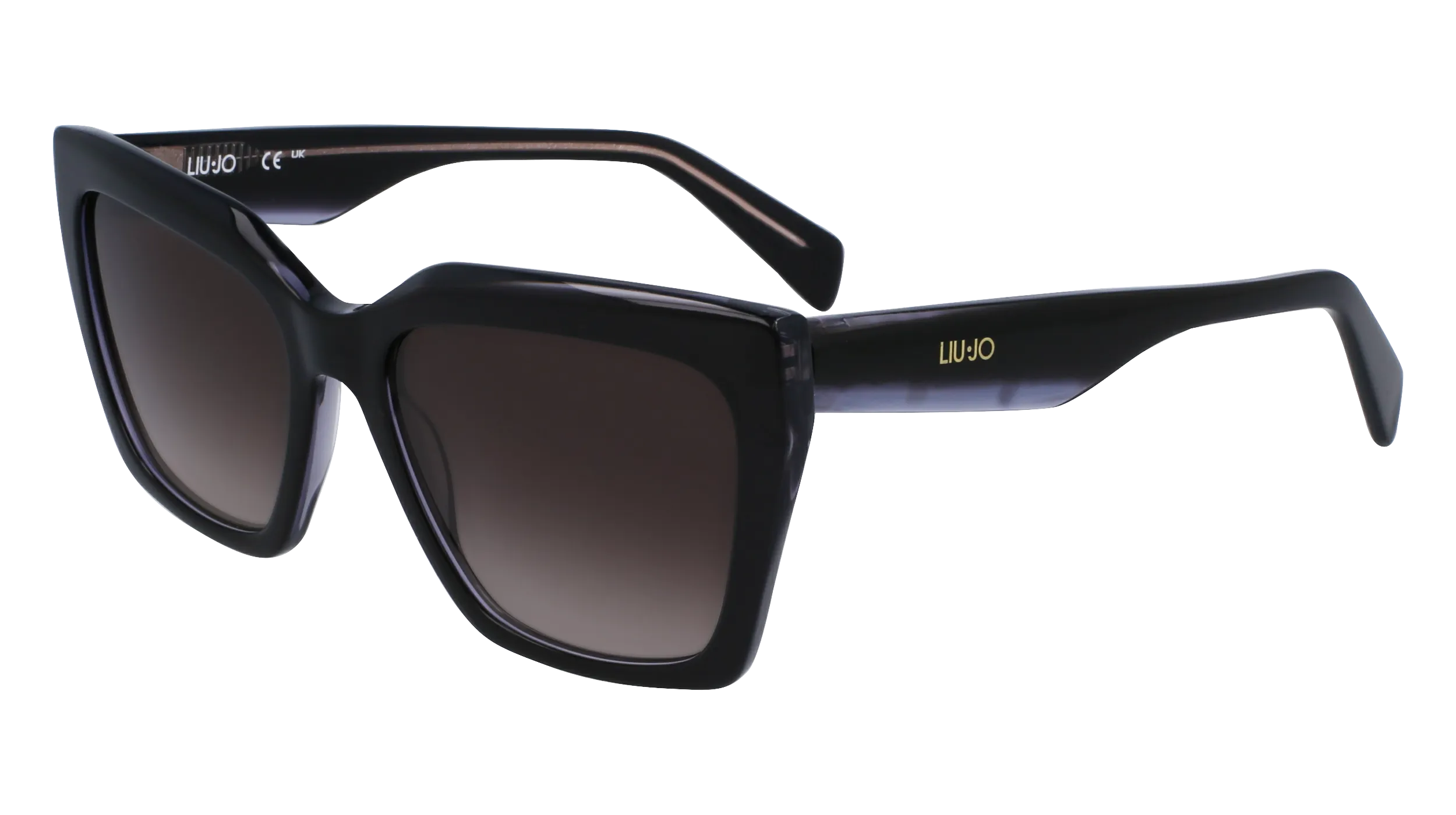 Liu Jo LJ795S 005 Occhiali da sole Acetato Nero Squadrata Normale Sfumato - immagine 1
