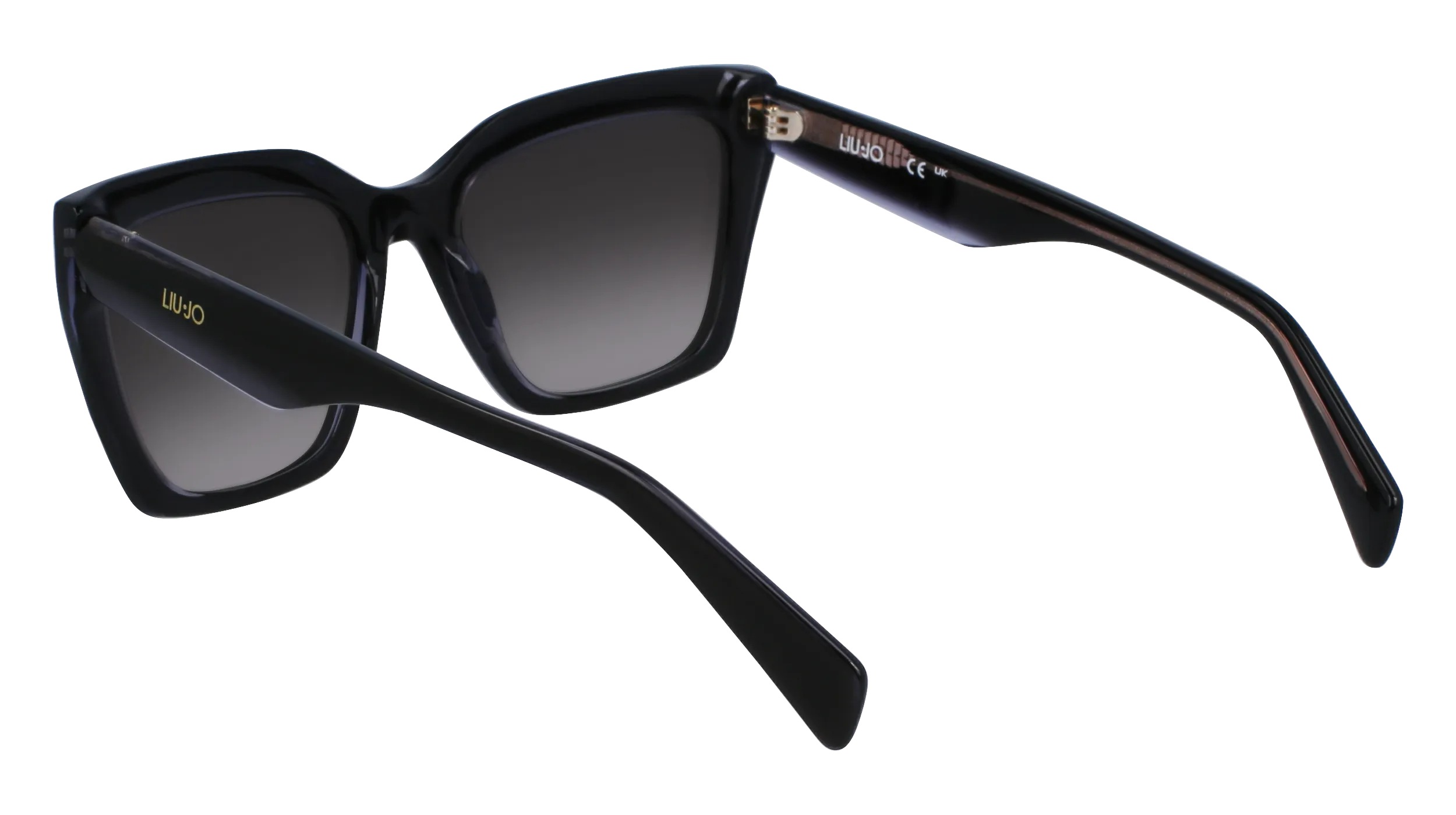 Liu Jo LJ795S 005 Occhiali da sole Acetato Nero Squadrata Normale Sfumato - immagine 3
