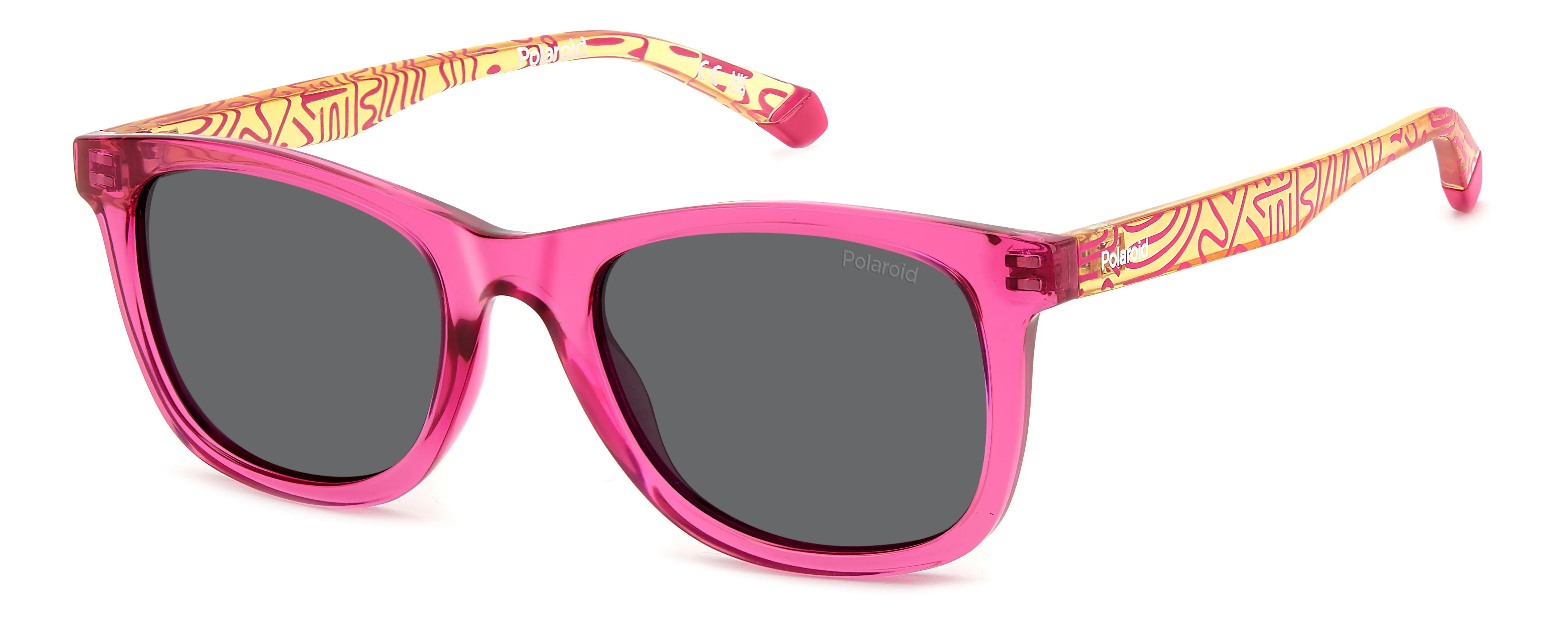 Polaroid PLD 8060/S MU1/M9 Occhiali da sole bambino Plastica Fucsia Grigio Squadrata Polarizzata - immagine 1