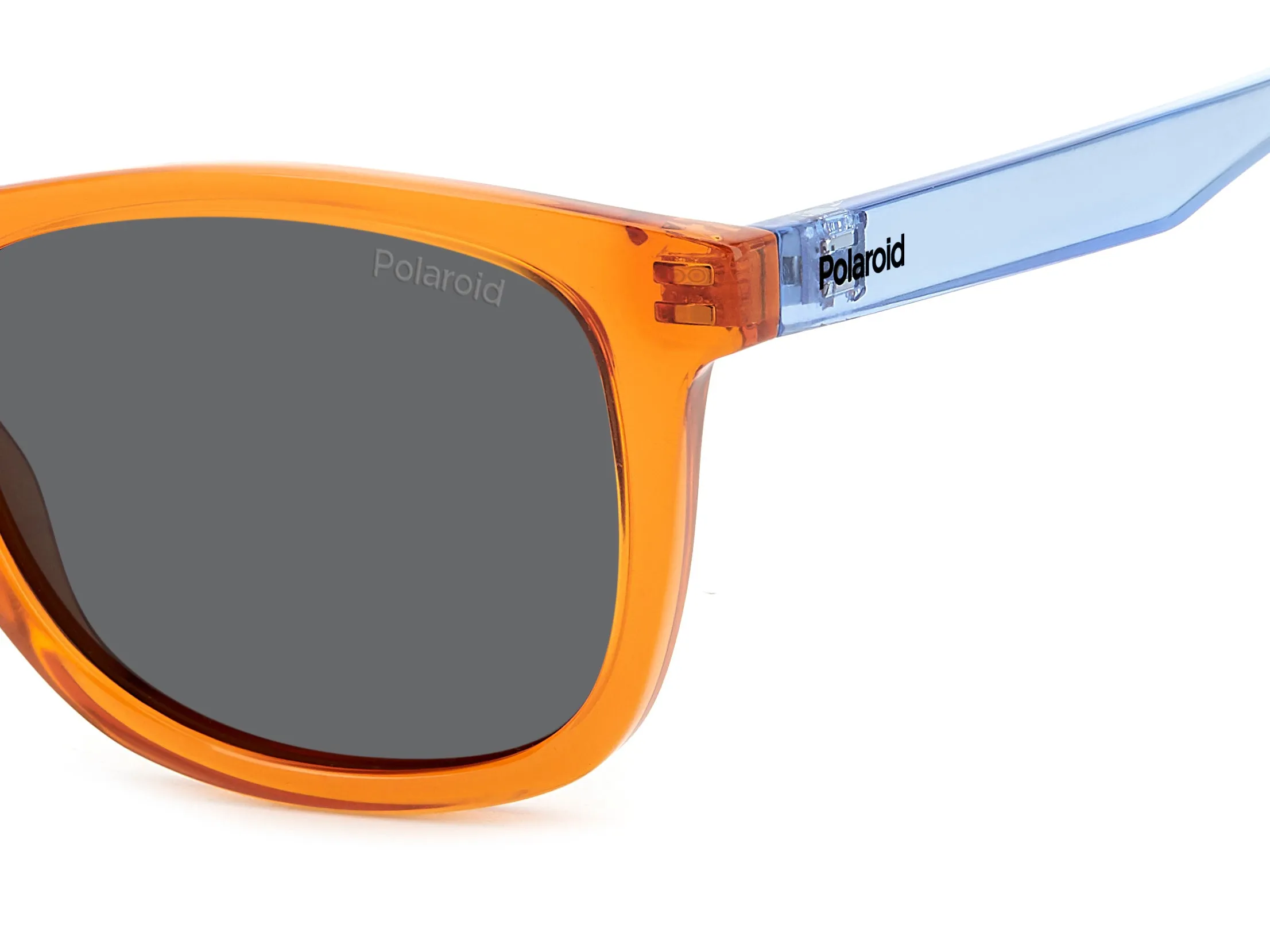Polaroid PLD 8060/S L7Q/M9 Occhiali da sole bambino Plastica Arancione Grigio Squadrata Polarizzata - immagine 4