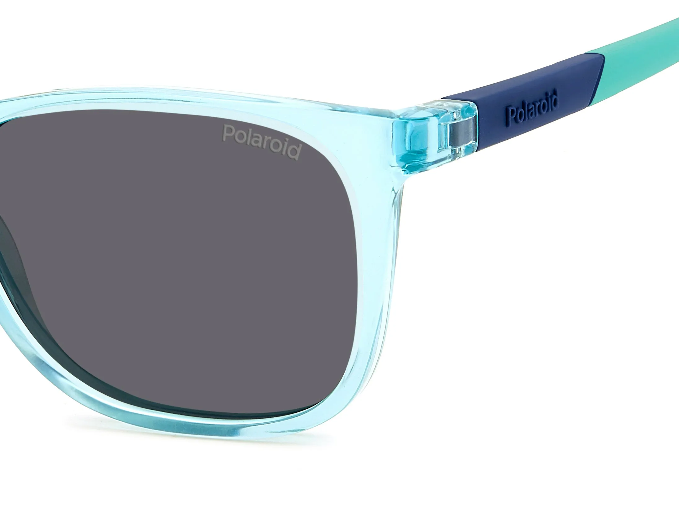 Polaroid PLD 8058/S MVU/M9 Occhiali da sole bambino Plastica Azzurro Grigio Squadrata Polarizzata - immagine 4