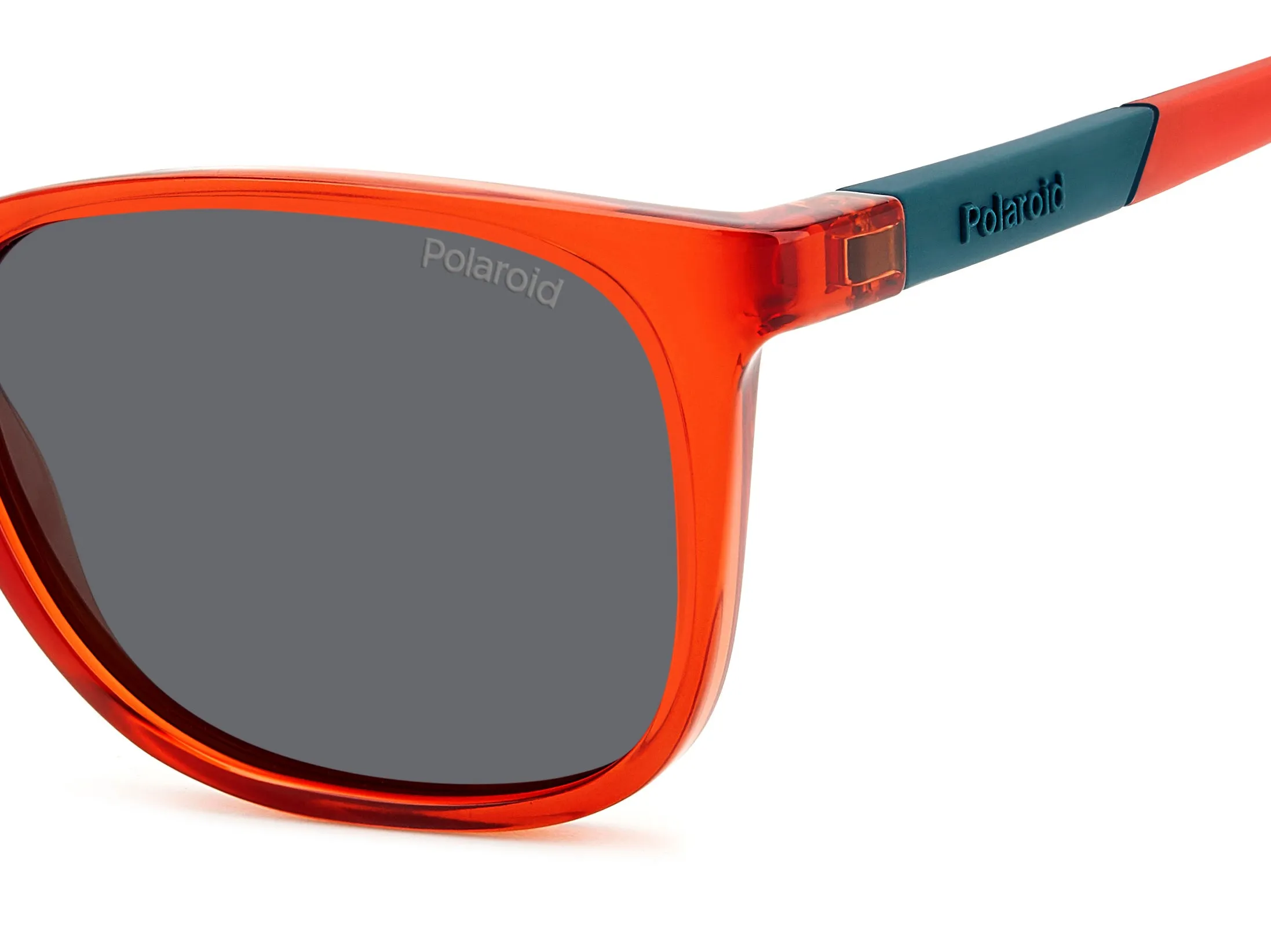 Polaroid PLD 8058/S C9A/M9 Occhiali da sole bambino Plastica Rosso Grigio Squadrata Polarizzata - immagine 4