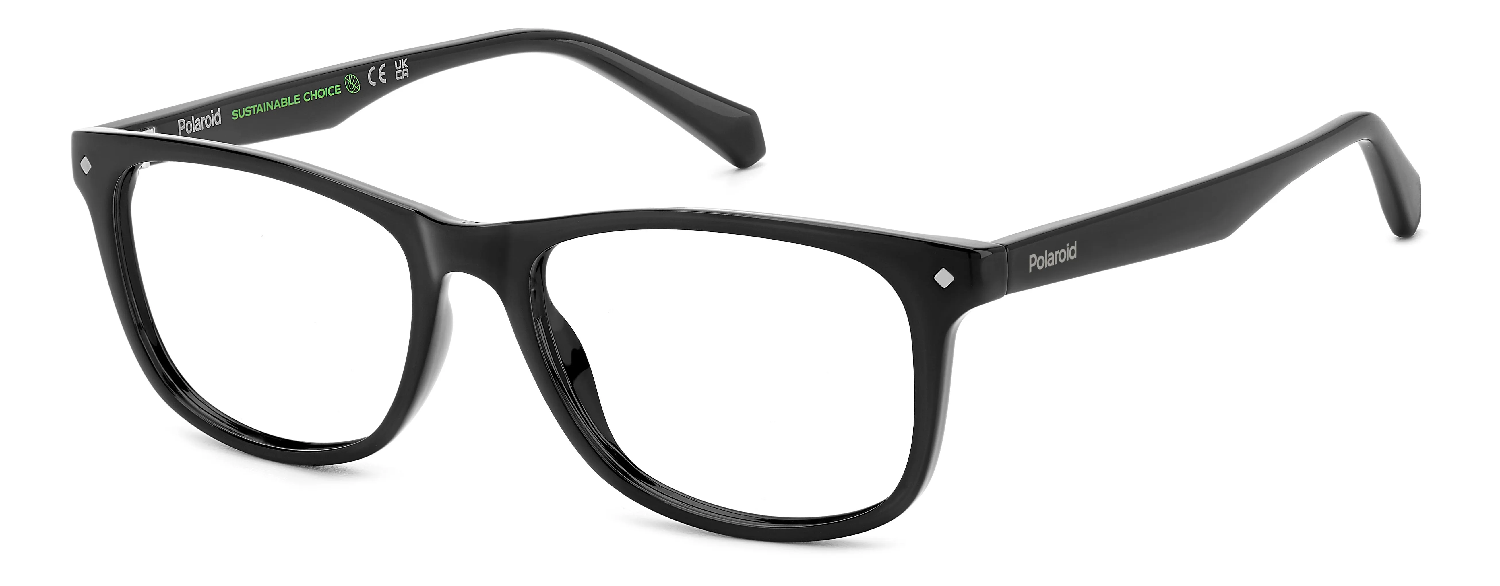 Polaroid Junior Polaroid PLD D813/T 807 Montature da vista bambino Plastica Nero Squadrata - immagine 1