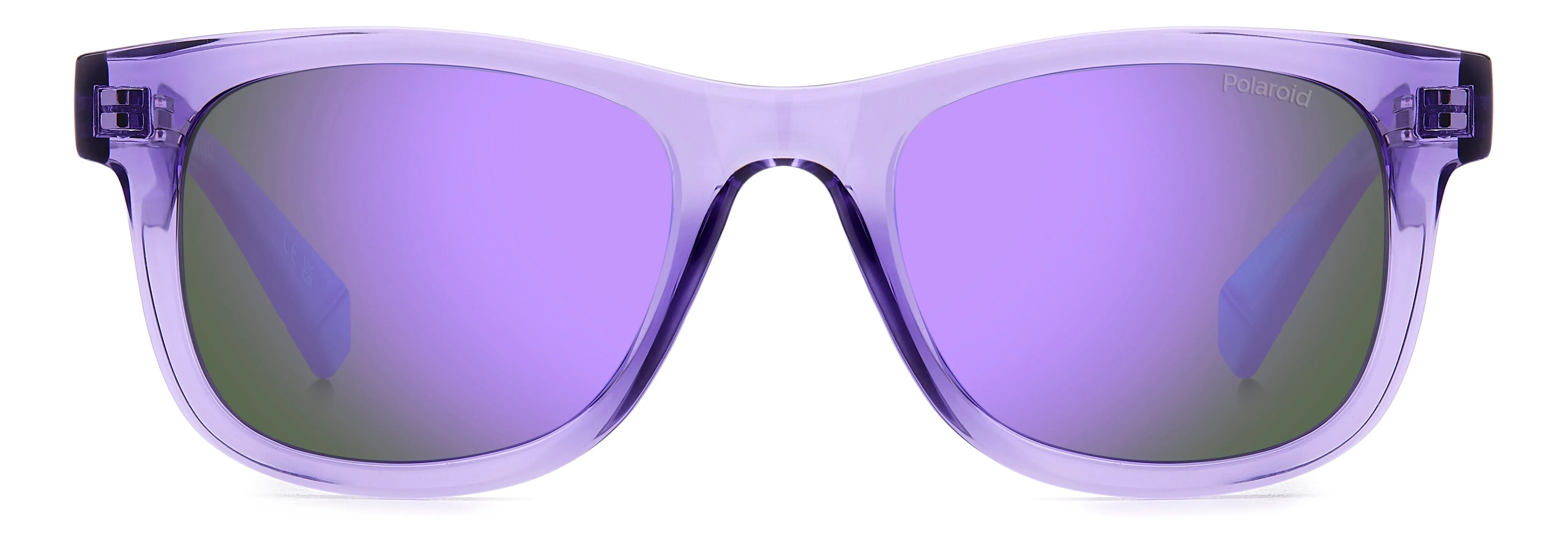 Polaroid PLD 8009/N/NEW 789/MF Occhiali da sole bambino Plastica Viola Viola Squadrata Polarizzata Specchiato - immagine 2