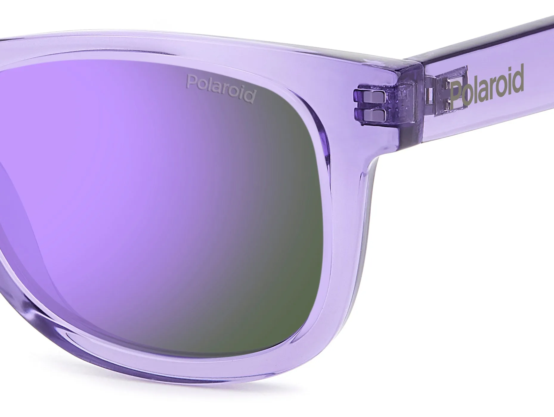 Polaroid PLD 8009/N/NEW 789/MF Occhiali da sole bambino Plastica Viola Viola Squadrata Polarizzata Specchiato - immagine 4