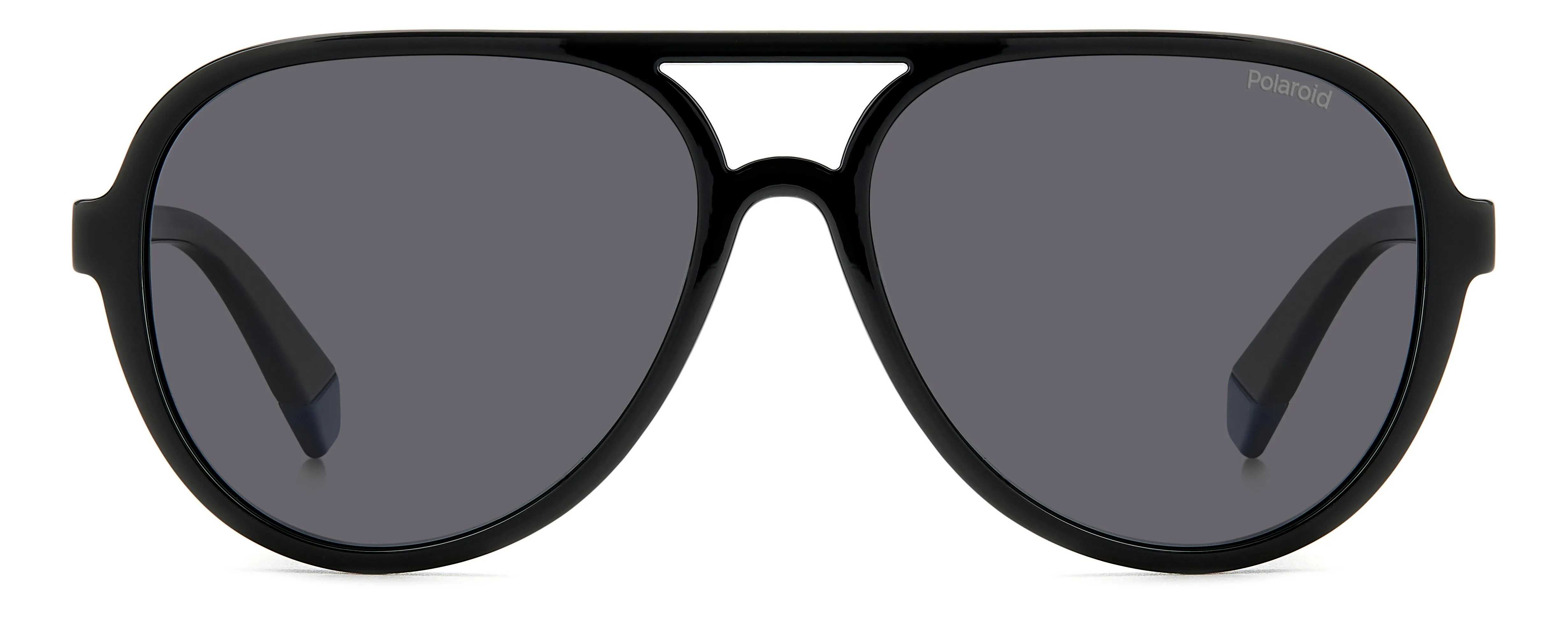 Polaroid Junior Polaroid PLD 8046/S/T 807/M9 Occhiali da sole bambino Plastica Nero Grigio Pilot Polarizzata - immagine 2