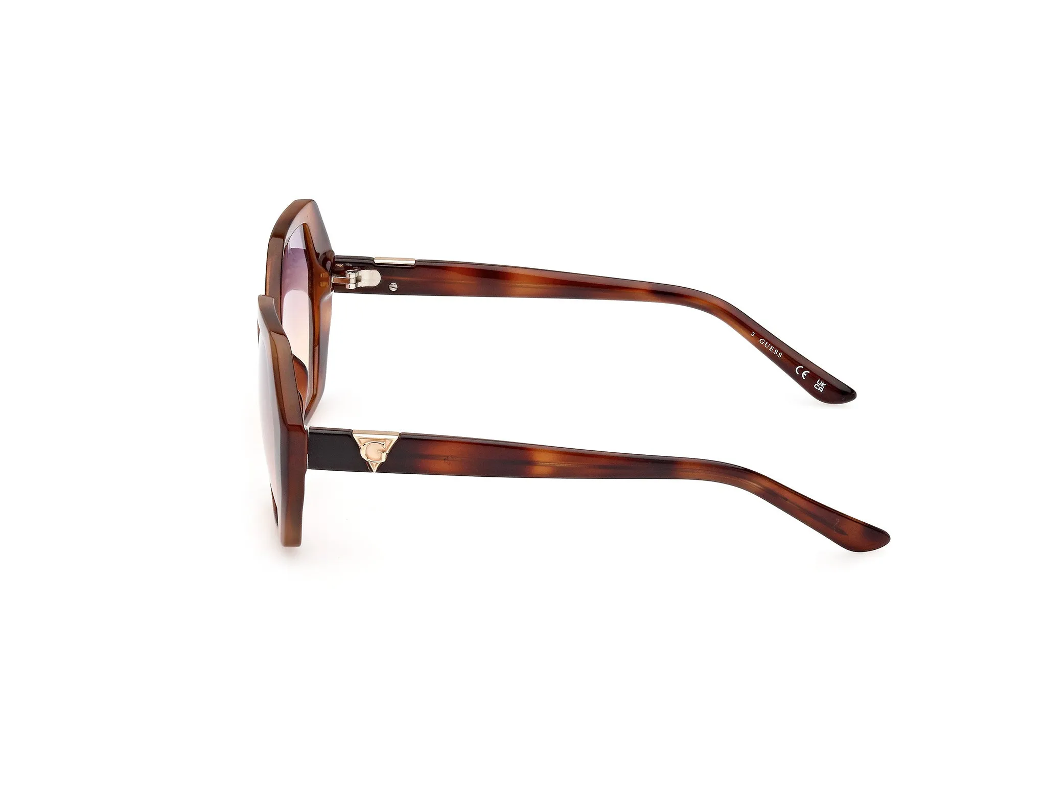 Guess GU7879 53Z Occhiali da sole Iniettato Havana Viola Geometrica Normale Sfumato - immagine 2