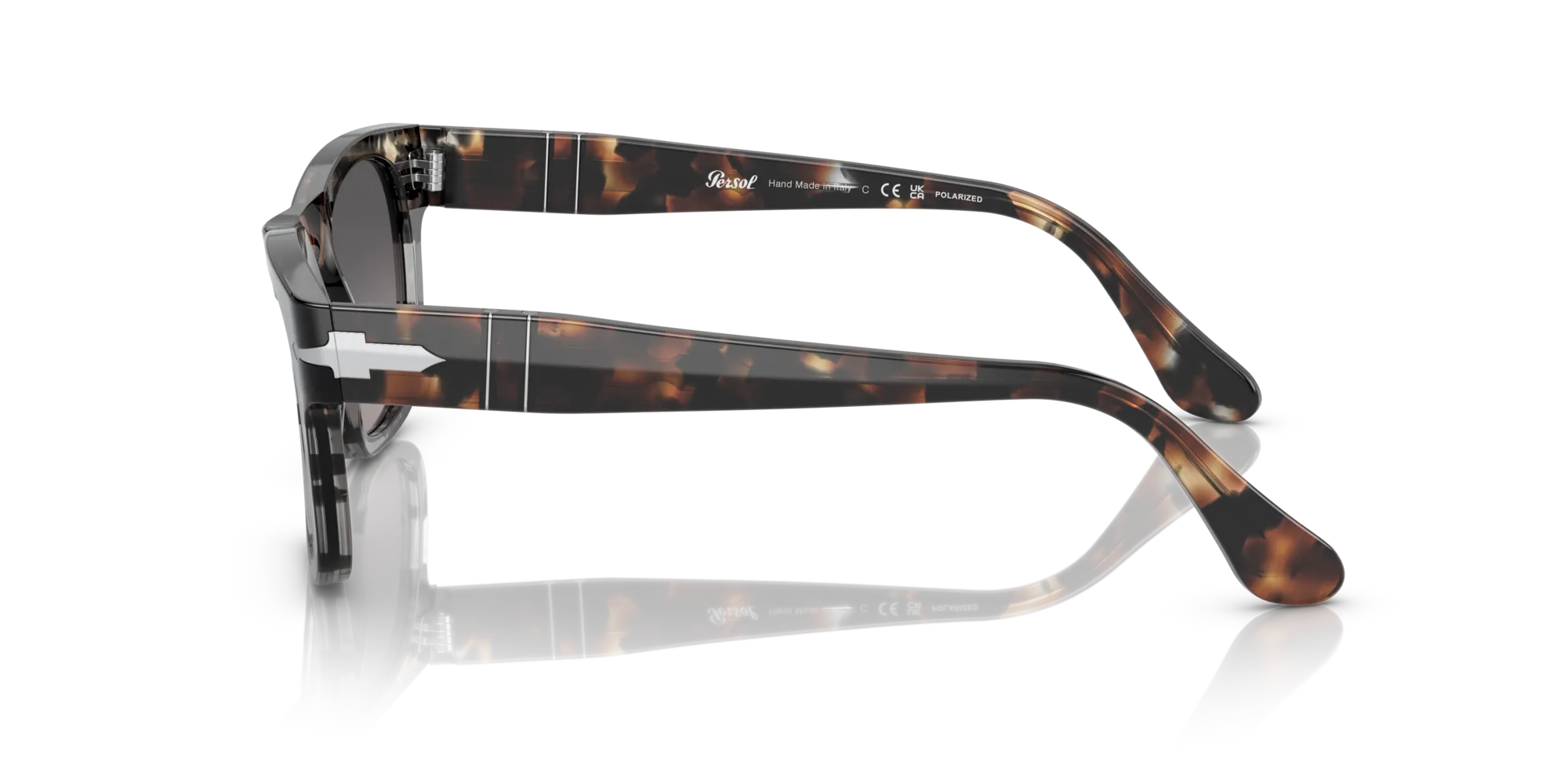 Persol PO3269S 1159M3 Occhiali da sole Plastica Tartaruga Grigio Squadrata Polarizzata Sfumato - immagine 4