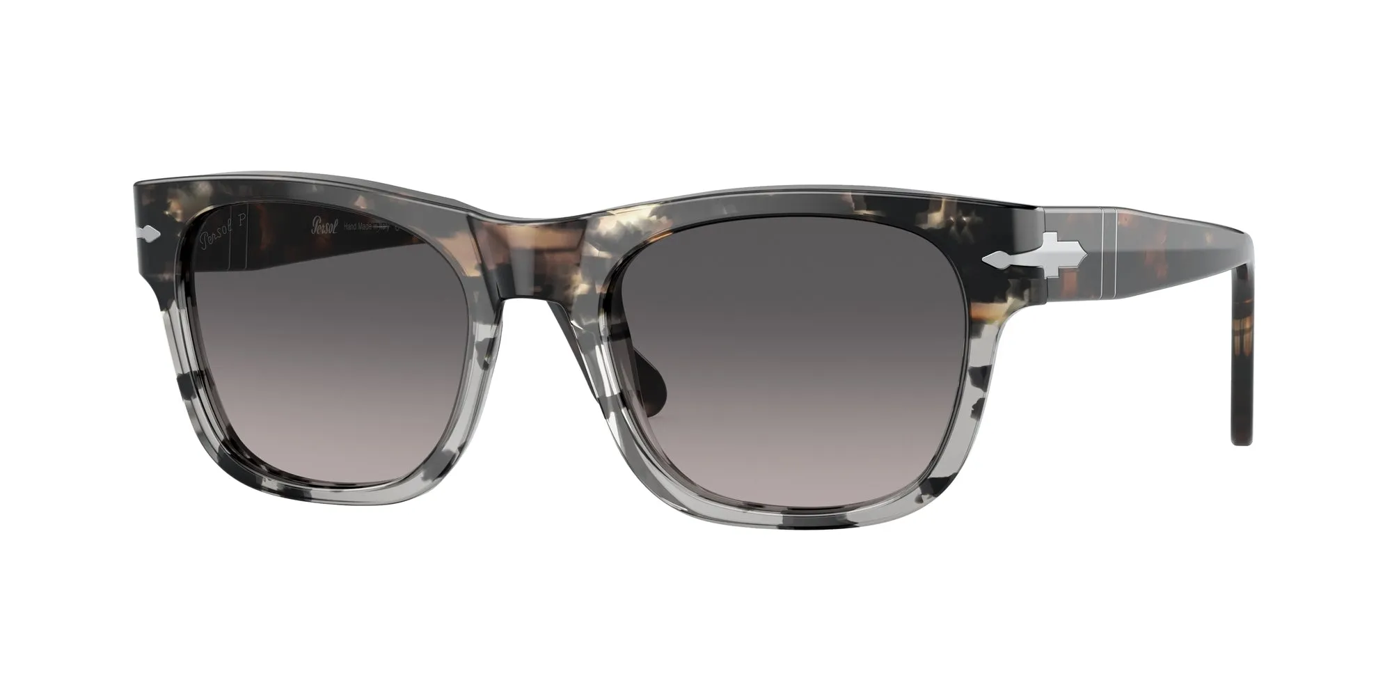 Persol PO3269S 1159M3 Occhiali da sole Plastica Tartaruga Grigio Squadrata Polarizzata Sfumato - immagine 1