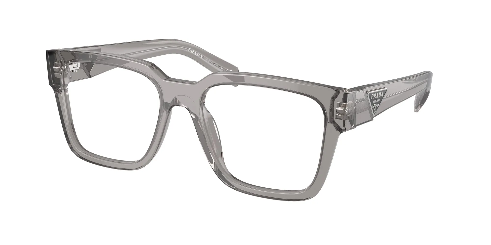 Prada PR 08ZV 18S1O1 Montature da vista Acetato Grigio Squadrata Normale - immagine 1