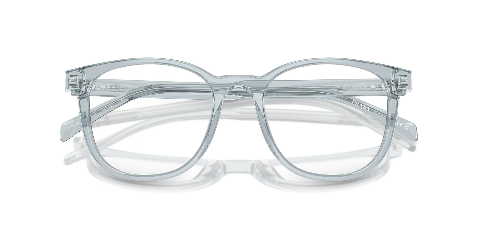 Prada PR A15V 19T1O1 Montature da vista Acetato Blu Pantos Normale - immagine 2