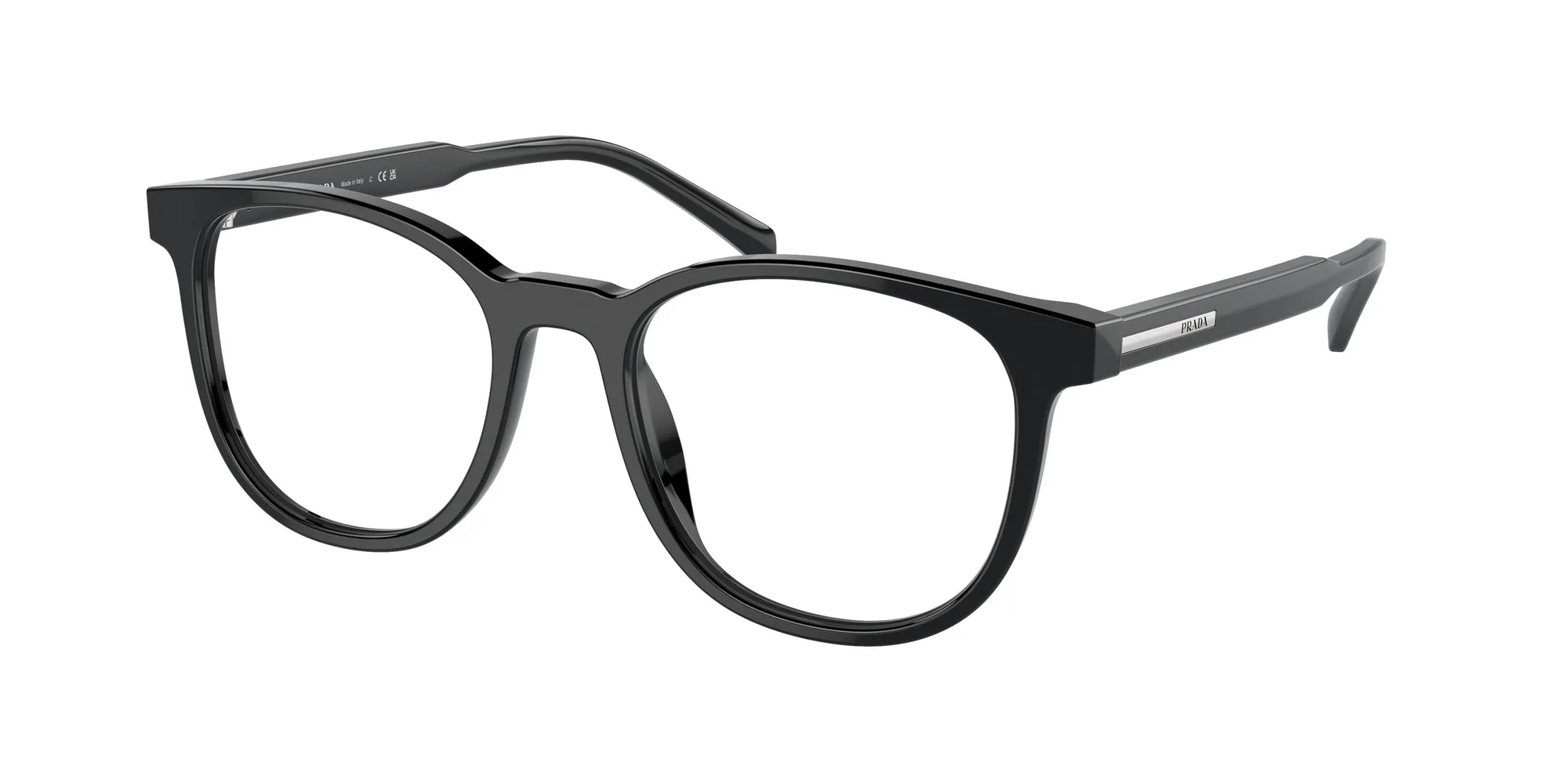 Prada PR A15V 16K1O1 Montature da vista Acetato Nero Pantos Normale - immagine 1