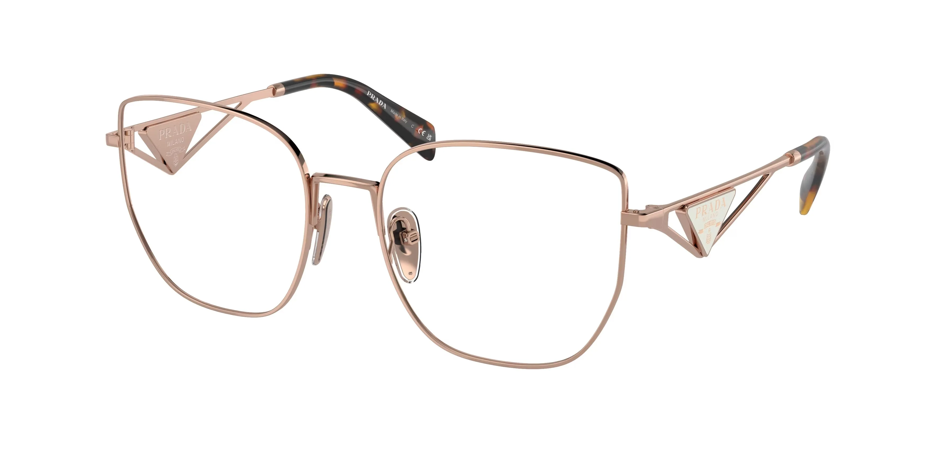 Prada PR A54VD SVF1O1 Montature da vista Acciaio Oro Farfalla Normale - immagine 1