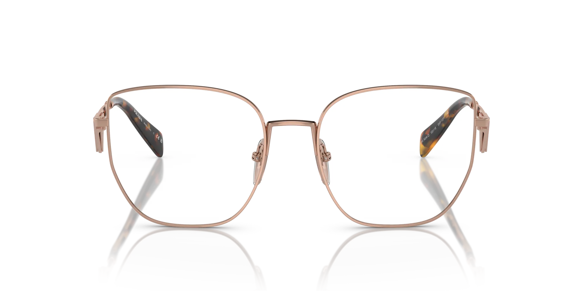 Prada PR A54VD SVF1O1 Montature da vista Acciaio Oro Farfalla Normale - immagine 3