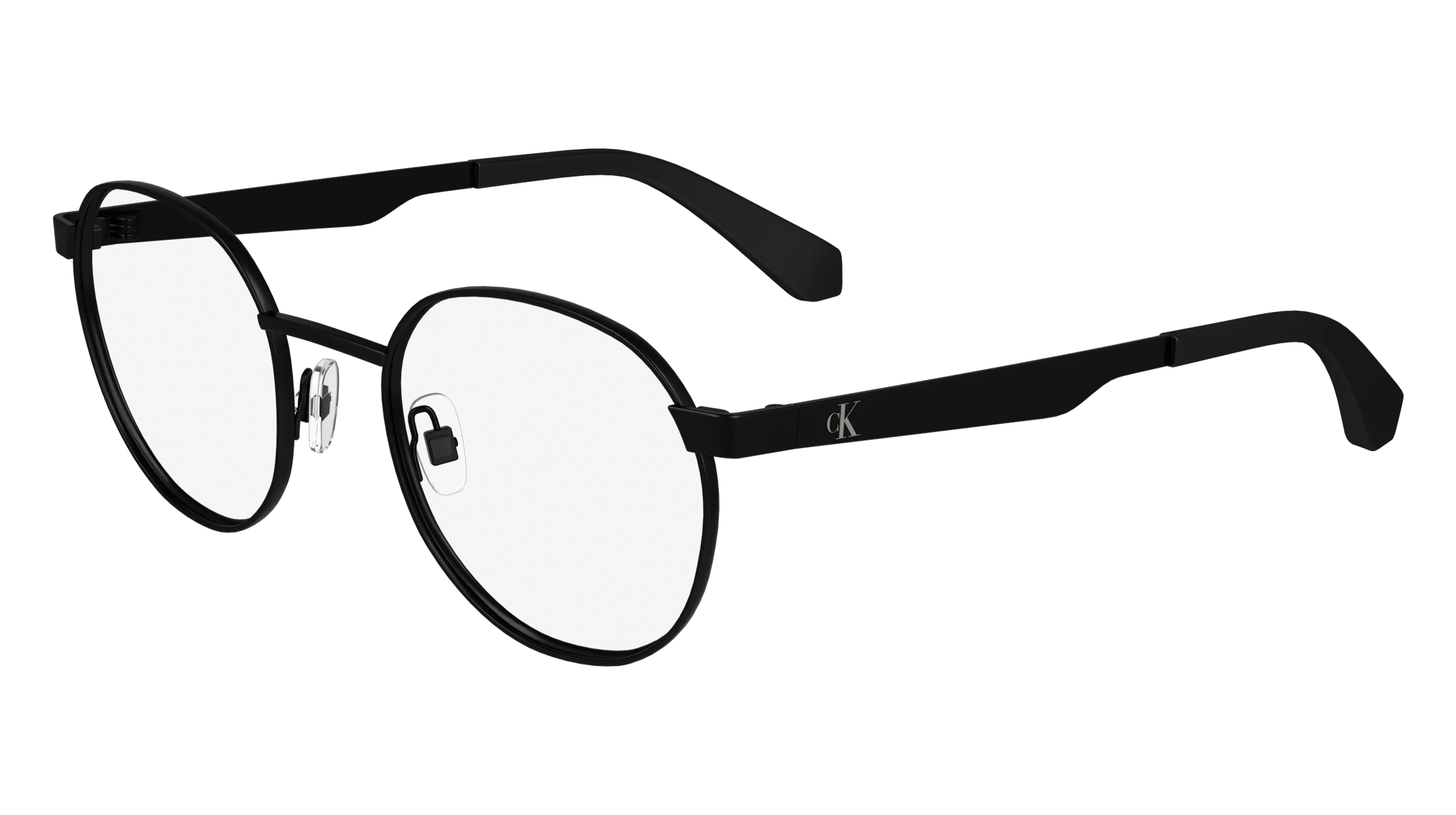 Calvin Klein CKJ24205 001 Montature da vista Metallo Nero Rotonda Normale - immagine 1