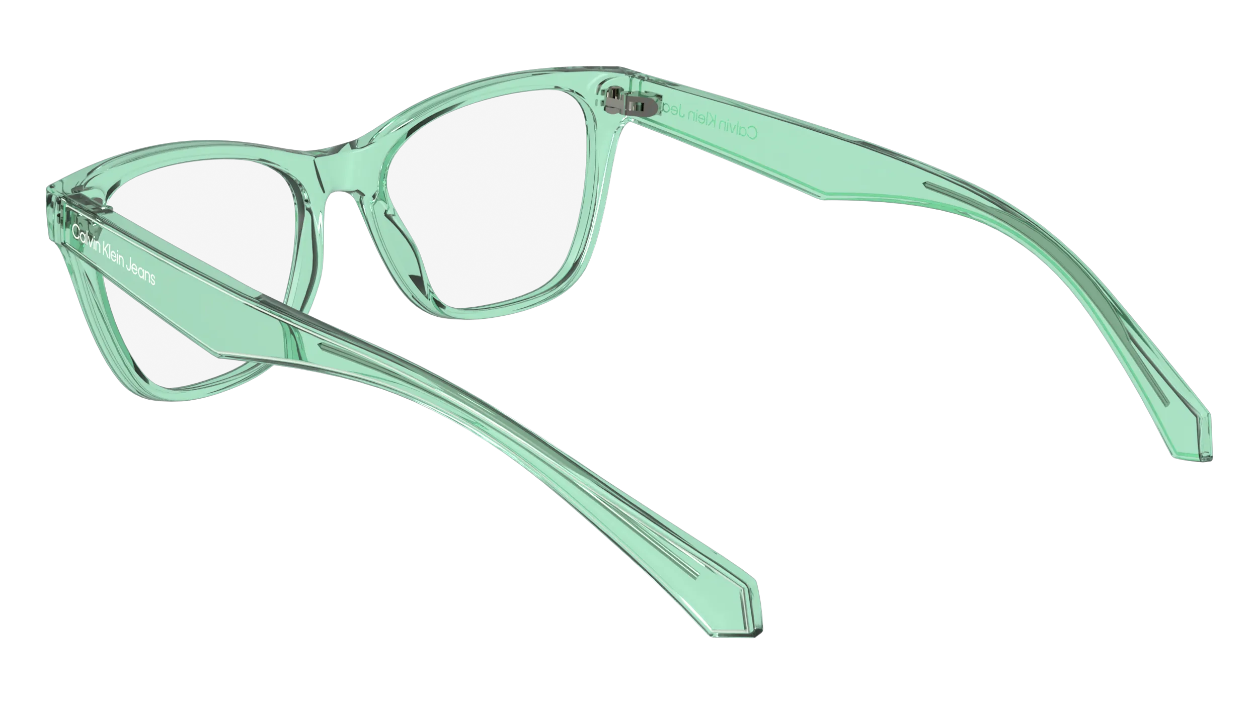 Calvin Klein Junior Calvin Klein CKJ24304 300 Montature da vista bambino Bio-iniettato Verde Squadrata Normale - immagine 3