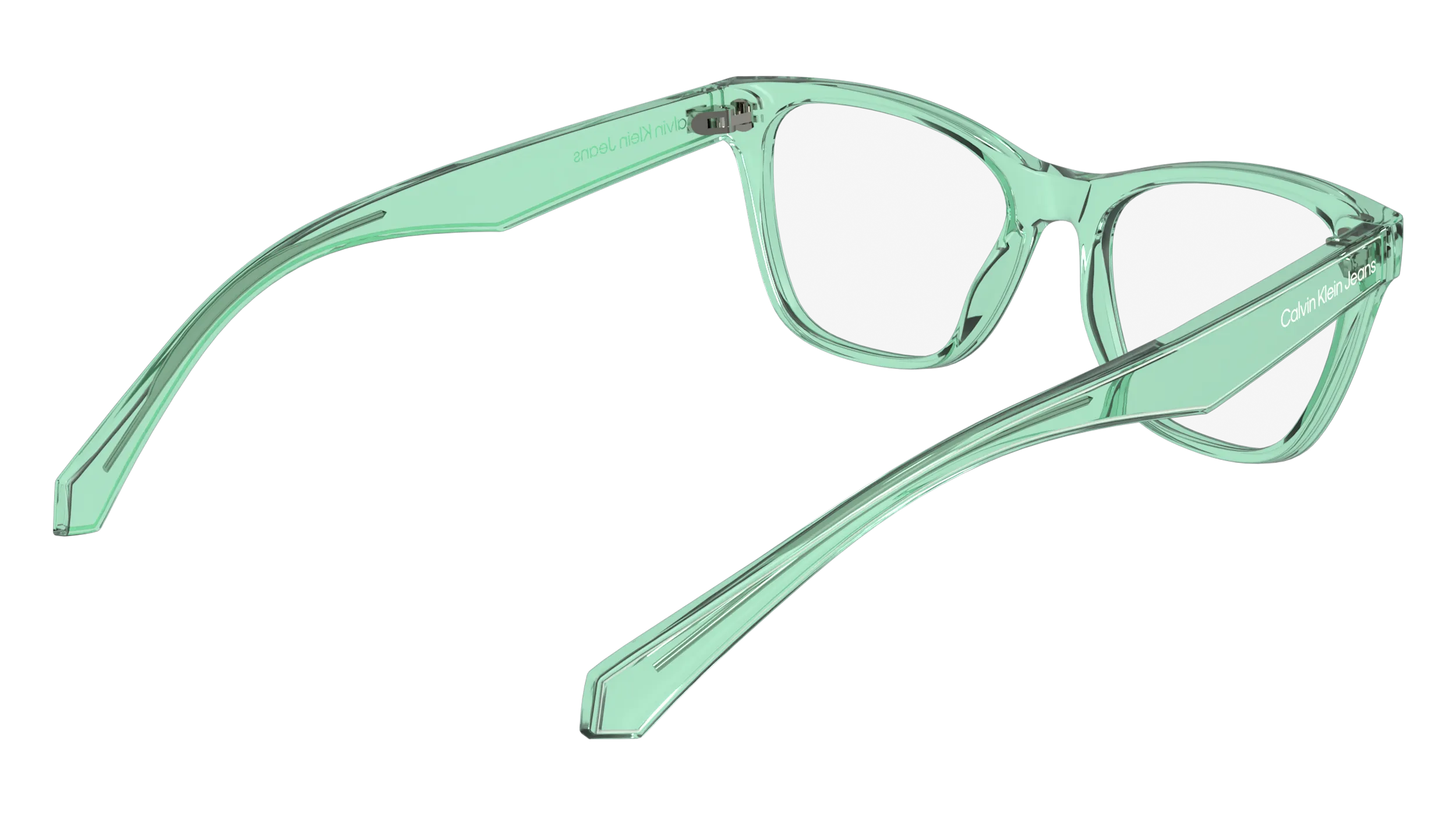 Calvin Klein Junior Calvin Klein CKJ24304 300 Montature da vista bambino Bio-iniettato Verde Squadrata Normale - immagine 4