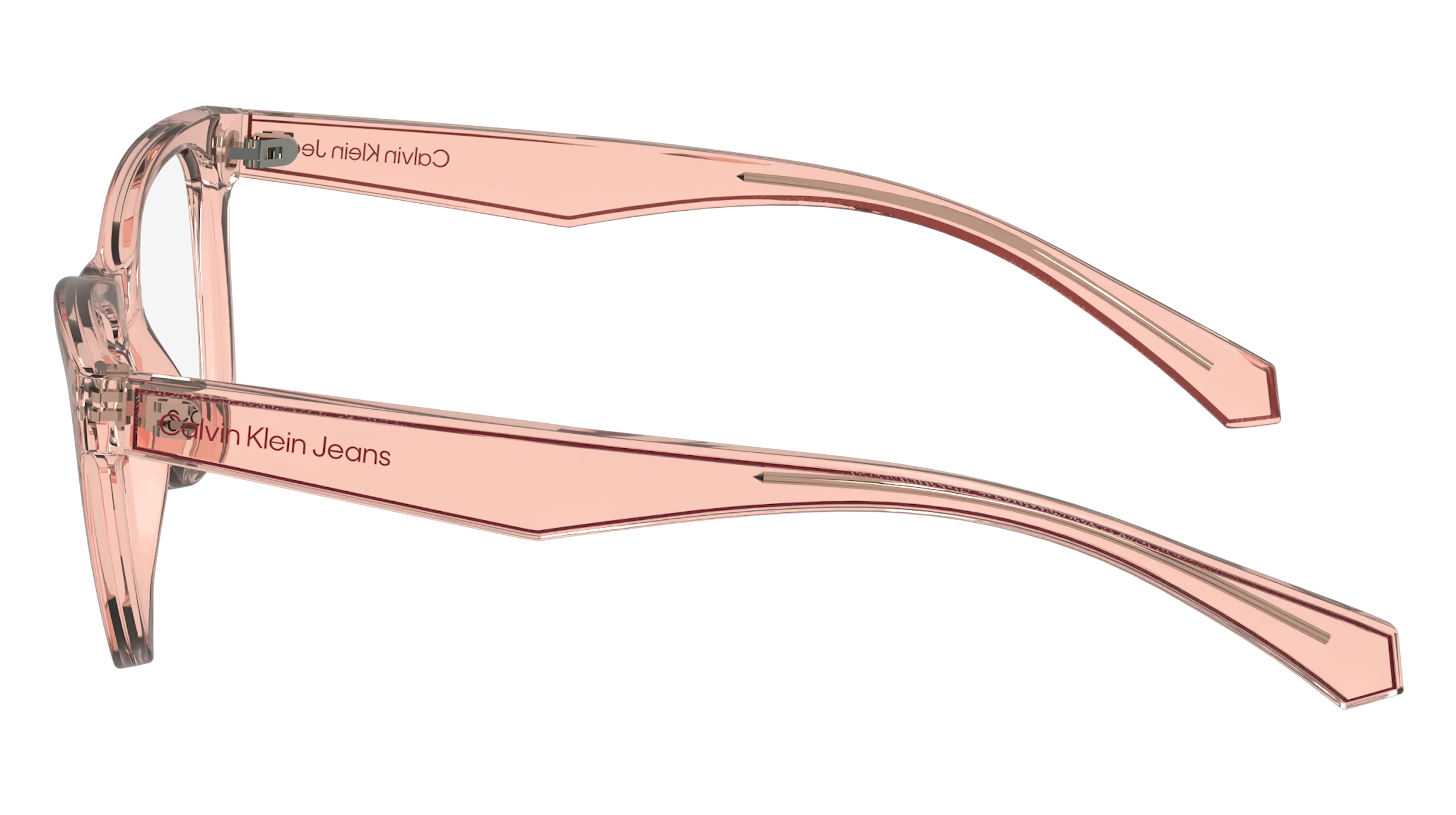 Calvin Klein Junior Calvin Klein CKJ24304 671 Montature da vista bambino Bio-iniettato Rosa Squadrata Normale - immagine 3