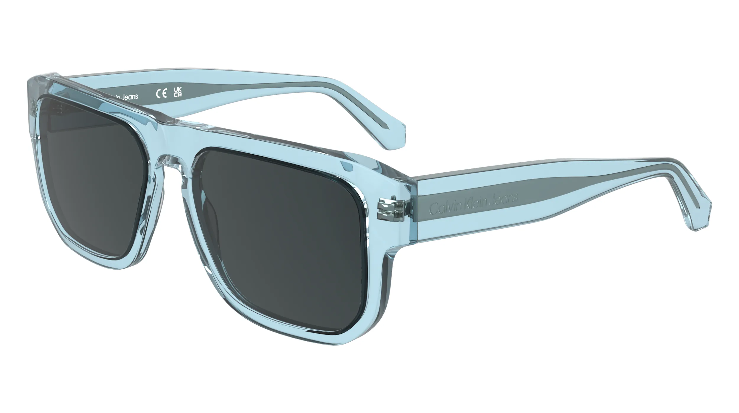 Calvin Klein CKJ24607S 405 Occhiali da sole Acetato Blu Grigio Squadrata Normale - immagine 1