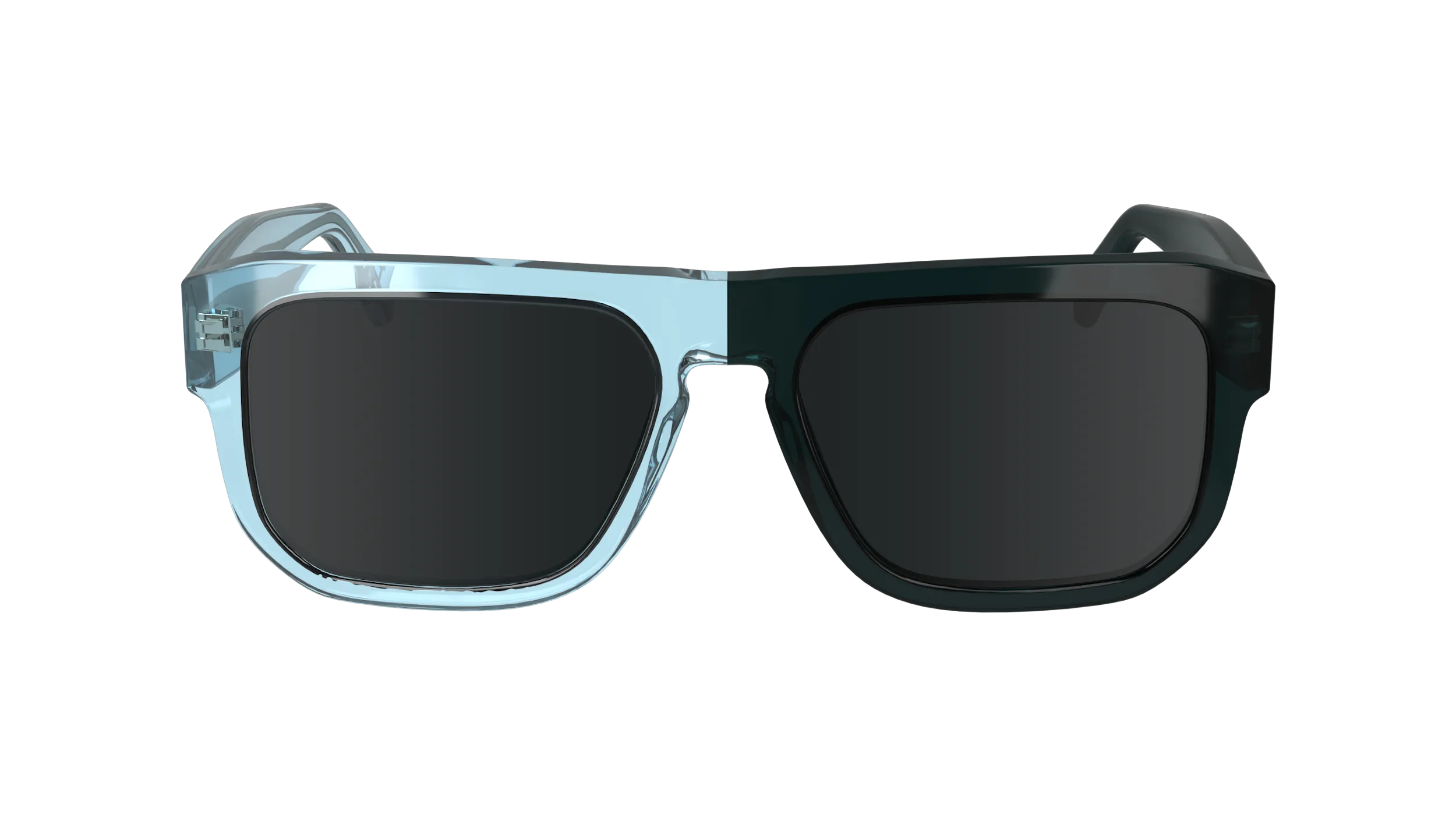 Calvin Klein CKJ24607S 405 Occhiali da sole Acetato Blu Grigio Squadrata Normale - immagine 2