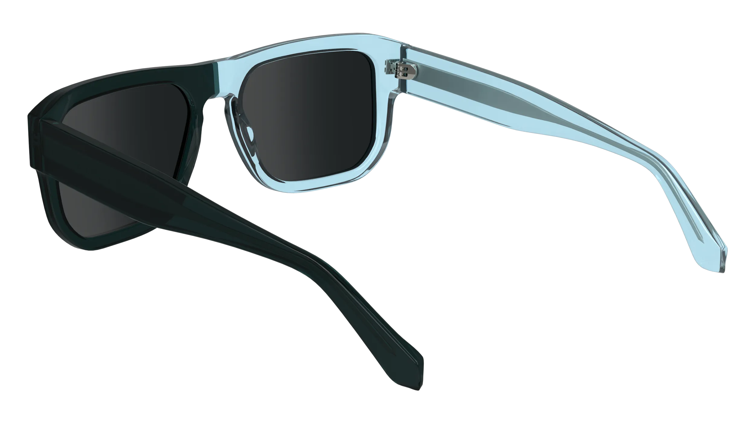 Calvin Klein CKJ24607S 405 Occhiali da sole Acetato Blu Grigio Squadrata Normale - immagine 3