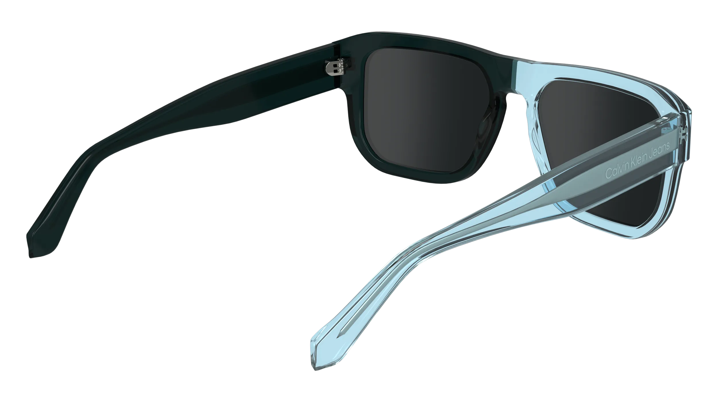 Calvin Klein CKJ24607S 405 Occhiali da sole Acetato Blu Grigio Squadrata Normale - immagine 4