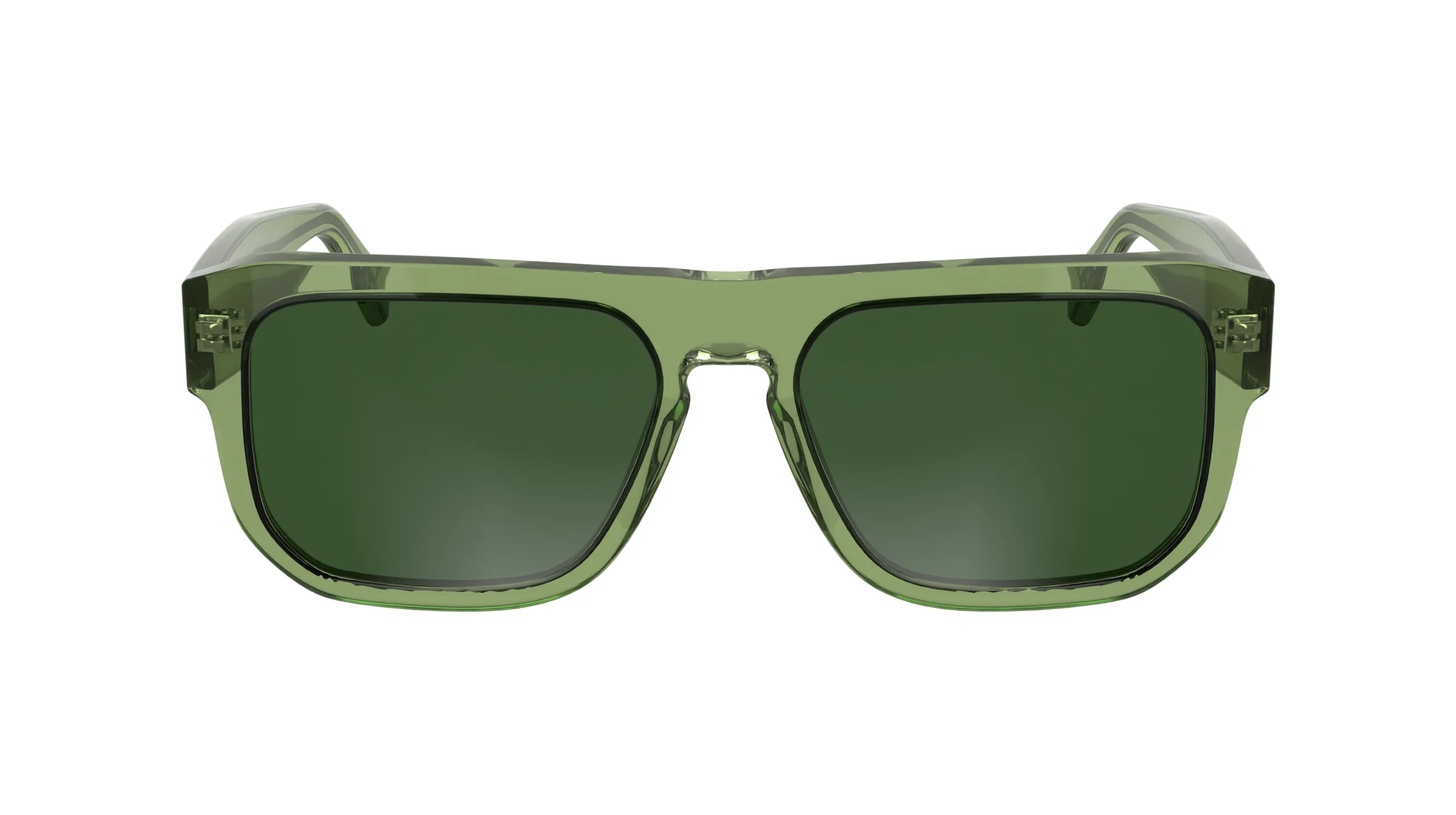 Calvin Klein CKJ24607S 305 Occhiali da sole Acetato Verde Verde Squadrata Normale - immagine 4