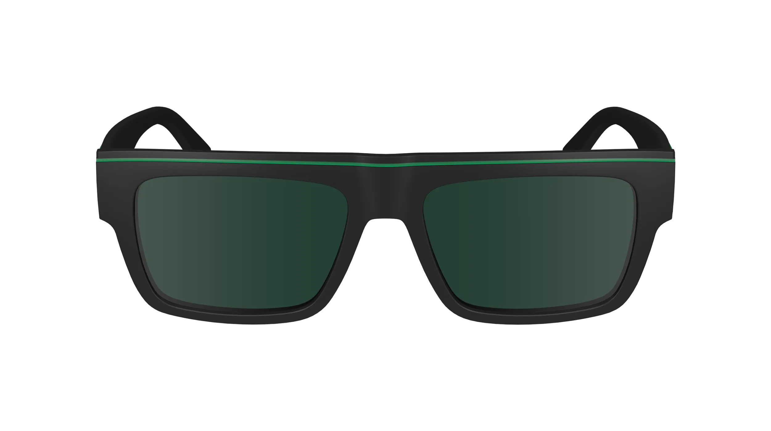 Calvin Klein CKJ24603S 002 Occhiali da sole Bio-iniettato Nero Verde Squadrata Normale - immagine 2