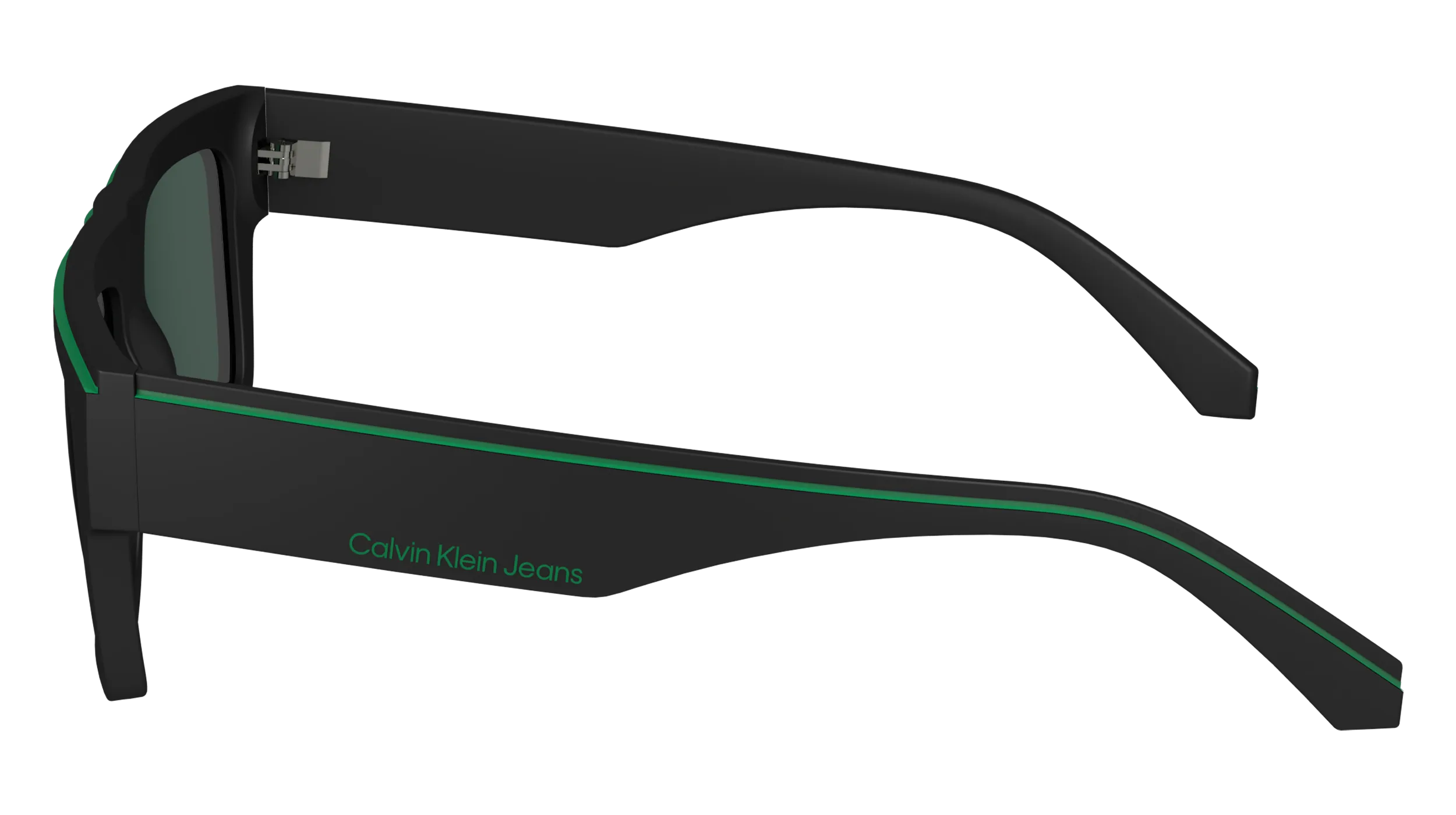Calvin Klein CKJ24603S 002 Occhiali da sole Bio-iniettato Nero Verde Squadrata Normale - immagine 4