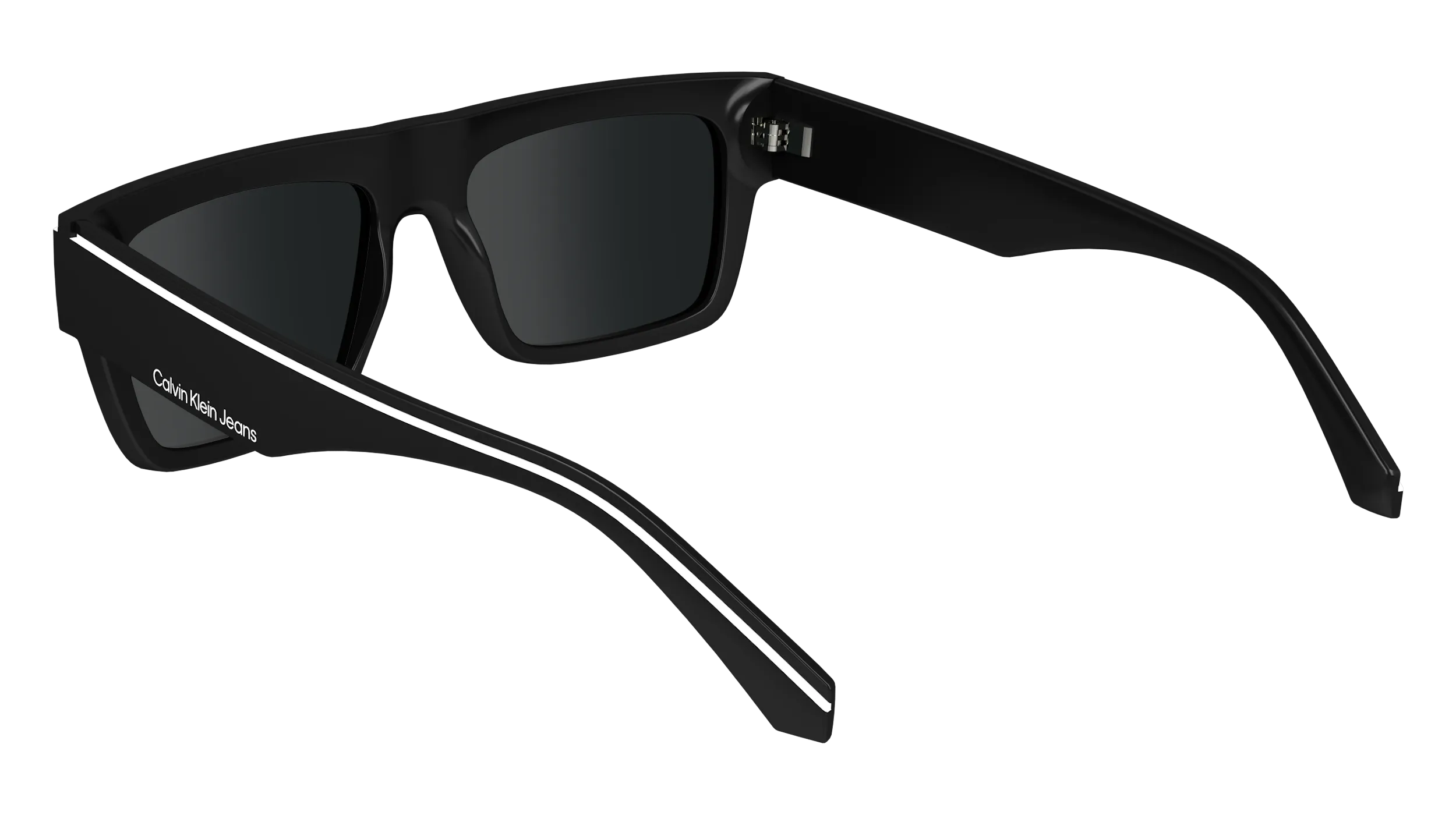 Calvin Klein CKJ24603S 001 Occhiali da sole Bio-iniettato Nero Grigio Squadrata Normale - immagine 3