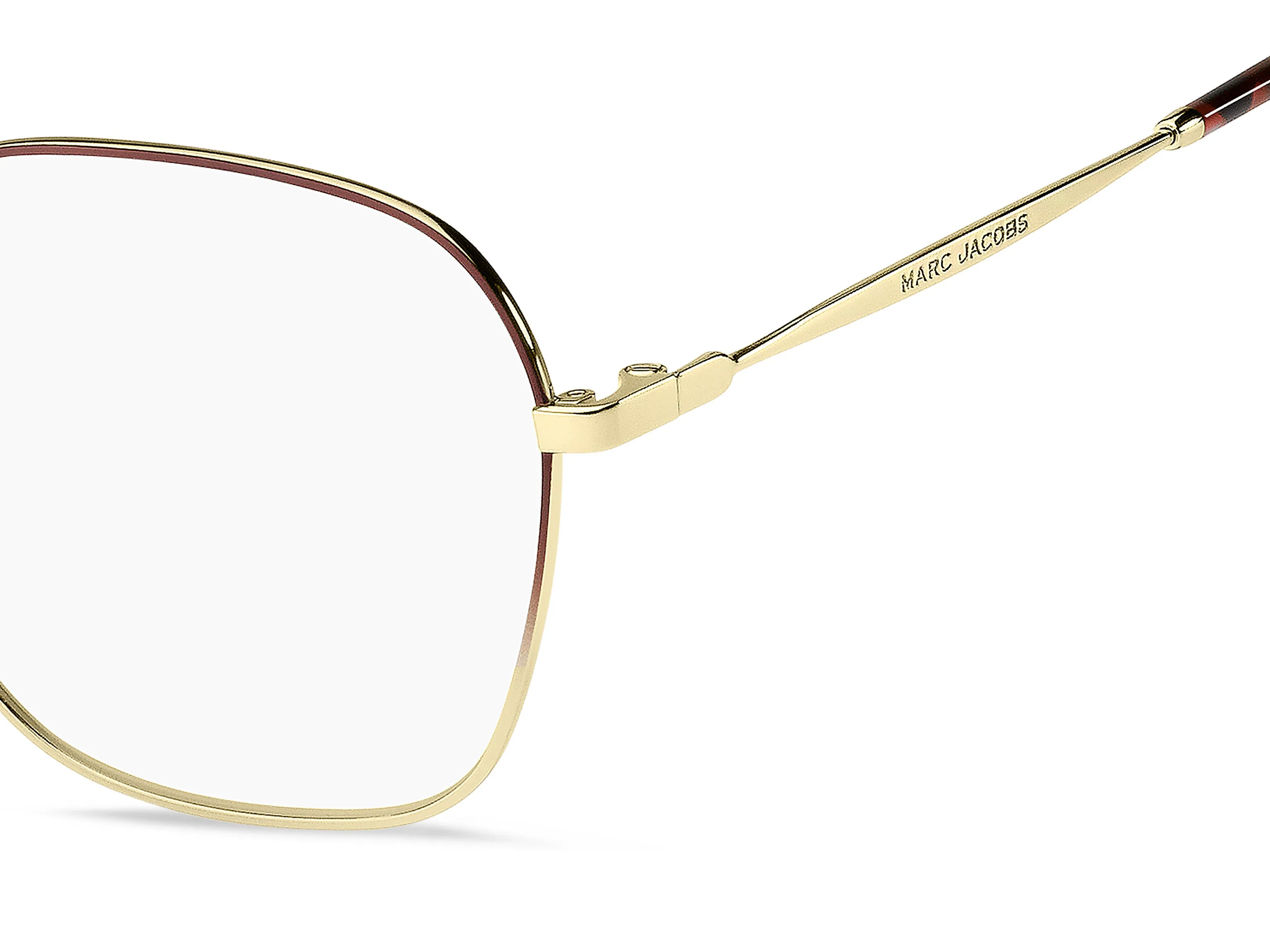 Marc Jacobs MARC 703 E28 Montature da vista Acciaio Oro / Borgogna Geometrica - immagine 3