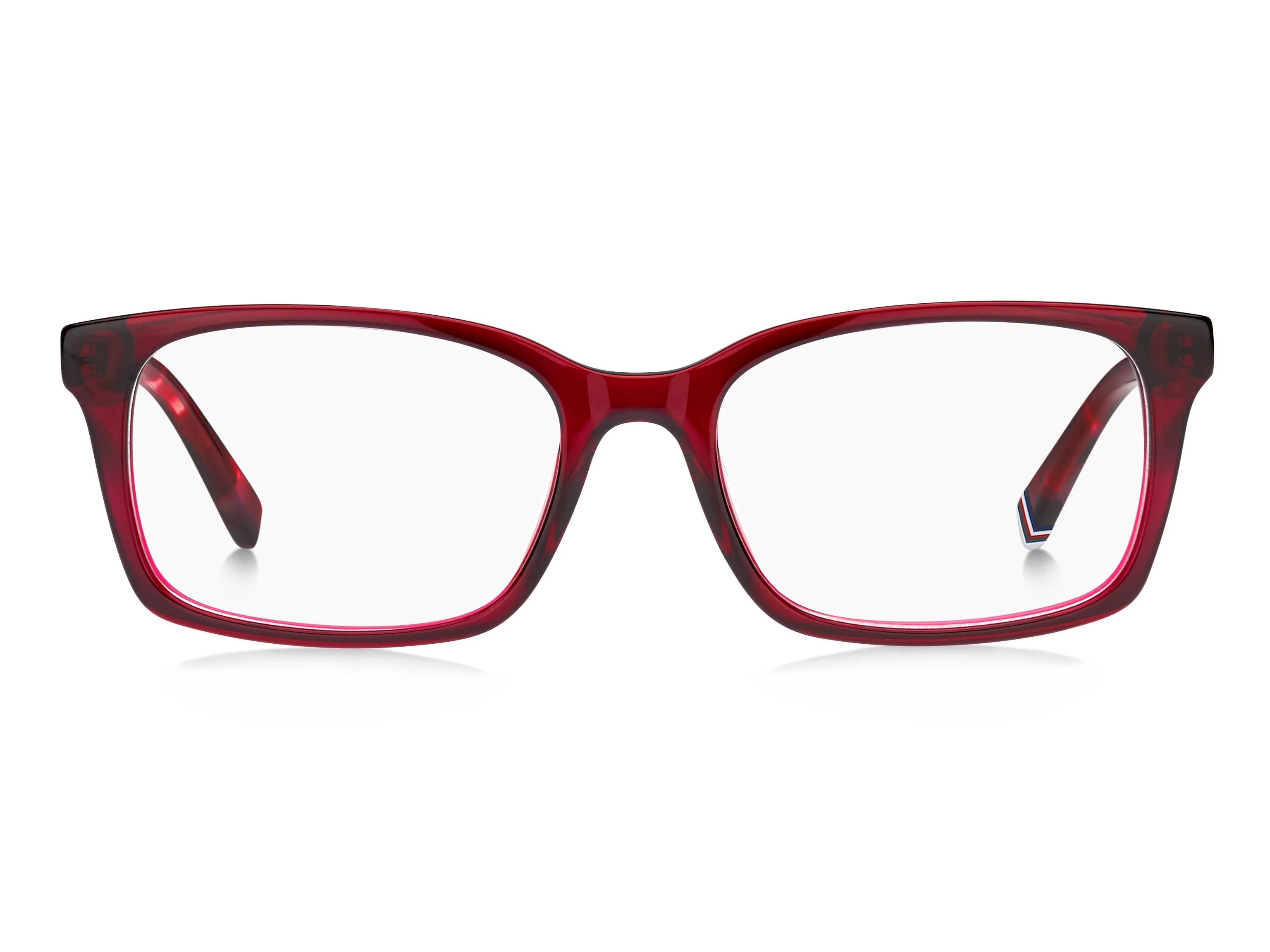 Tommy Hilfiger TH 2109 8CQ Montature da vista Acetato Ciliegia Squadrata - immagine 2