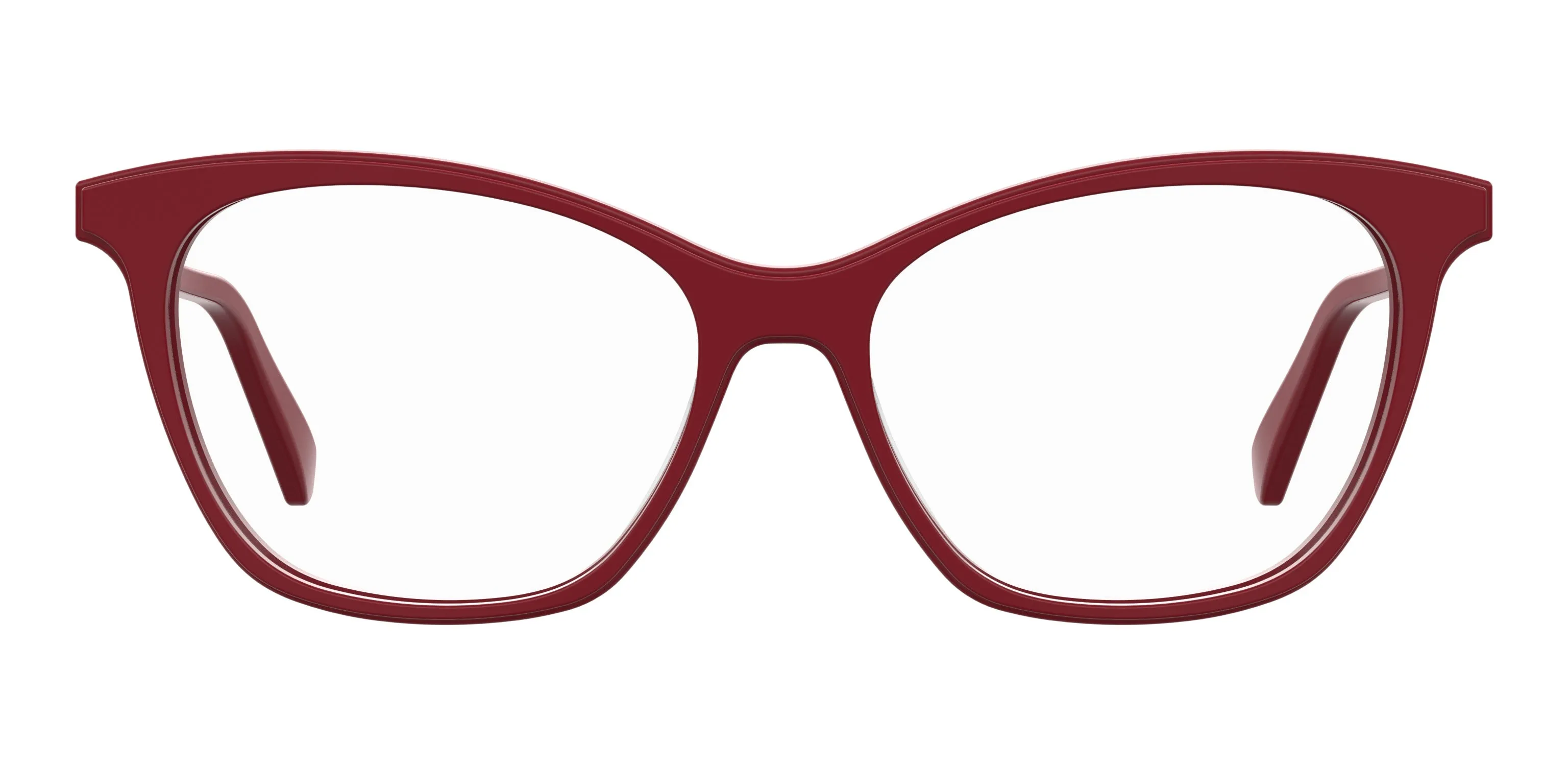 Moschino MOL579 C9A Montature da vista Acetato Rosso Squadrata - immagine 2