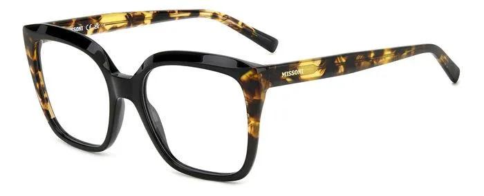 Missoni MIS 0158 WR7 Montature da vista Acetato Havana/Nero Squadrata - immagine 1