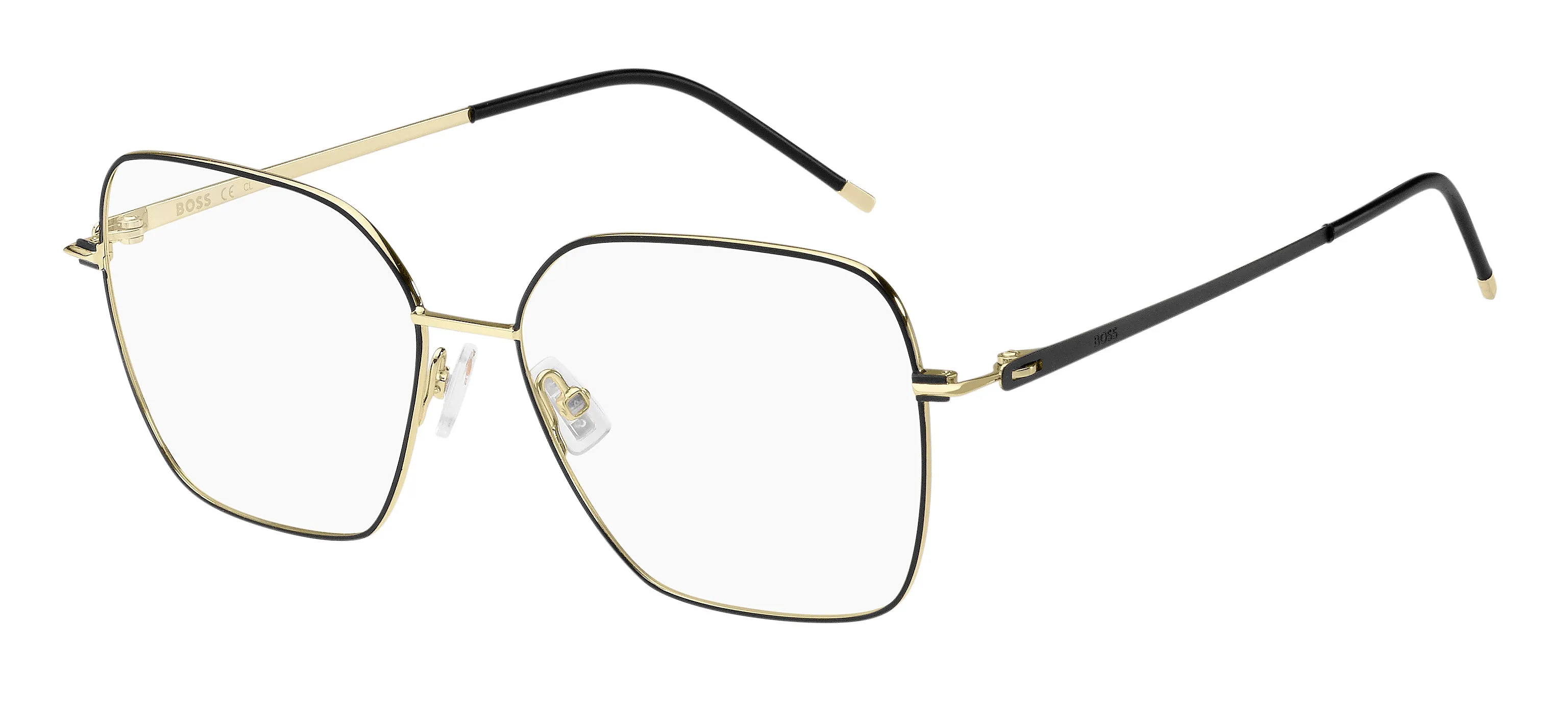 Hugo Boss BOSS 1464 2M2 Montature da vista Acciaio Nero/Oro Squadrata - immagine 1