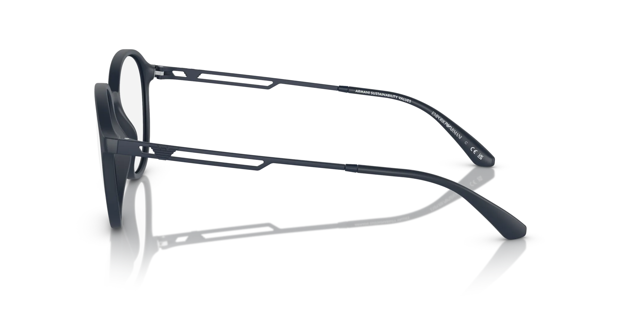 Emporio Armani EA3225 5088 Montature da vista Iniettato Blu Pantos - immagine 4