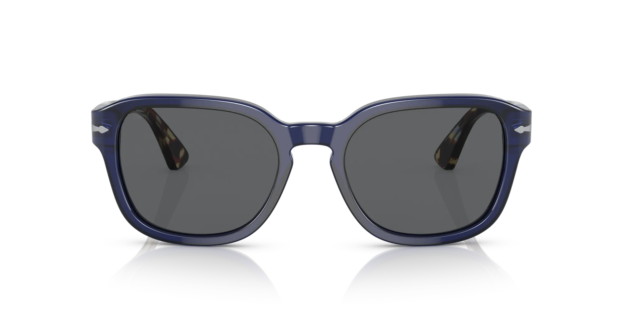 Persol PO3305S 1183B1 Occhiali da sole Acetato Blu Grigio Rotonda Normale - immagine 3