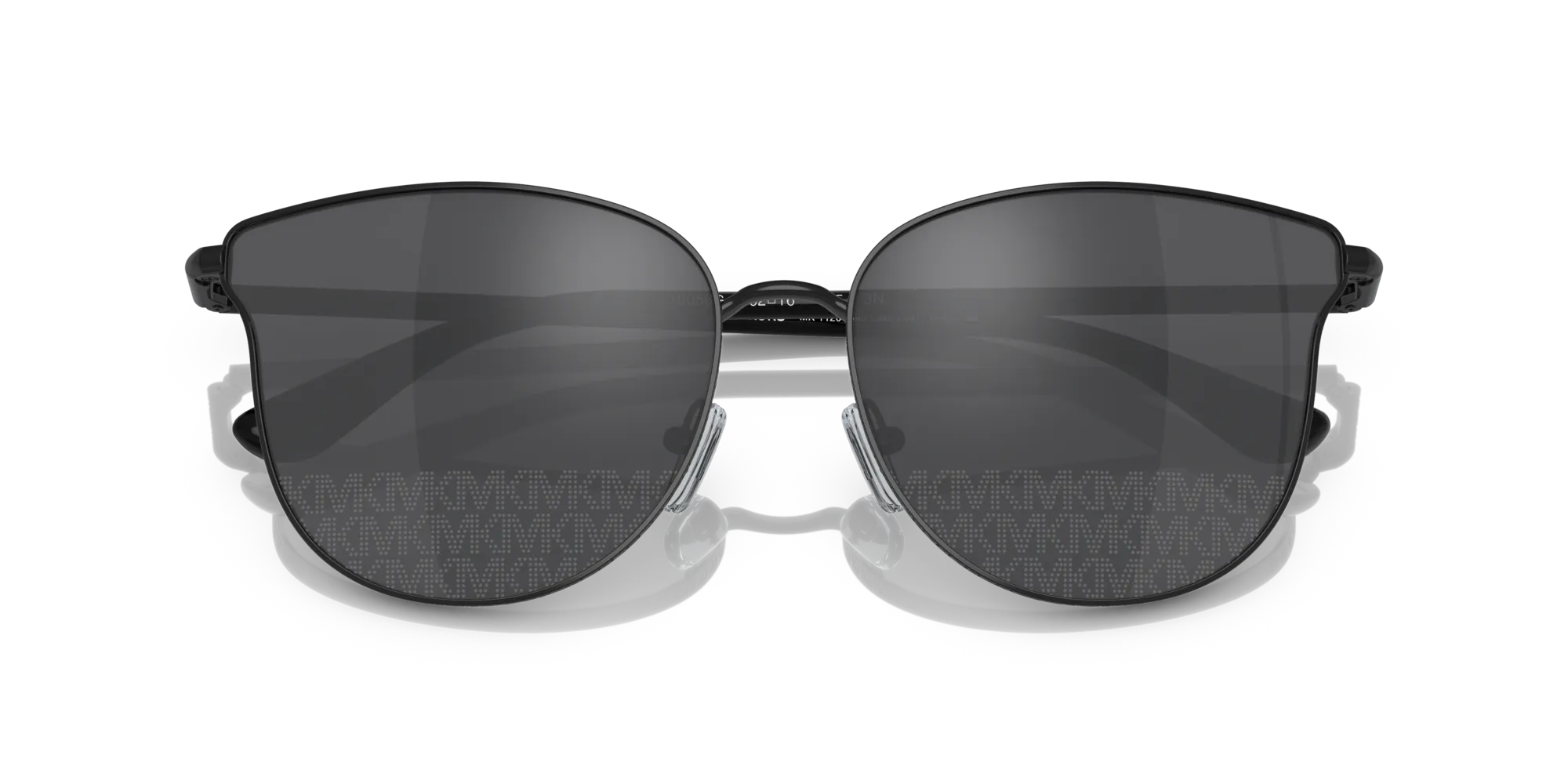 Michael Kors MK1120 SALT LAKE CITY 10056G Occhiali da sole Metallo Nero Grigio Rotonda Normale Specchiato - immagine 2