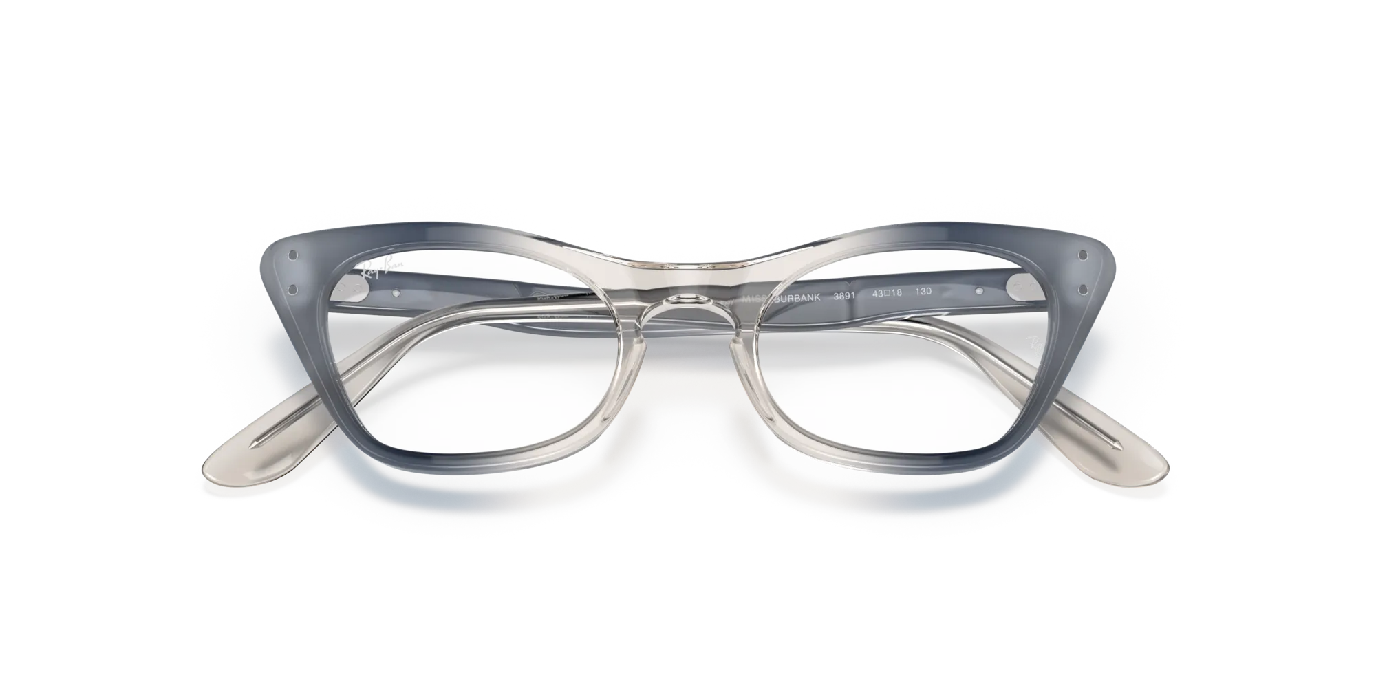 Ray - Ban RY9099V Miss burbank 3891 Montature da vista Acetato Blu Cat Eye - immagine 2