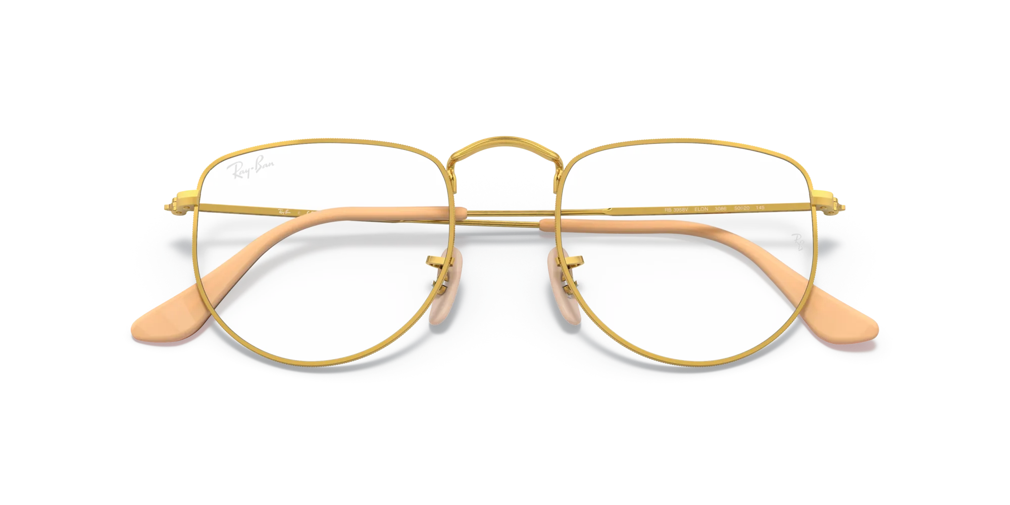 Ray - Ban RX3958V ELON 3086 Montature da vista Metallo Oro Pilot - immagine 2