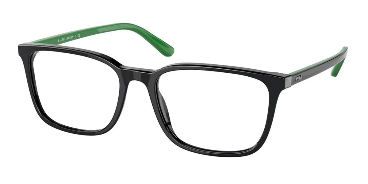 Polo Ralph Lauren PH2234 5246 Montature da vista Acetato Nero Trasparente Pillow Normale - immagine 1