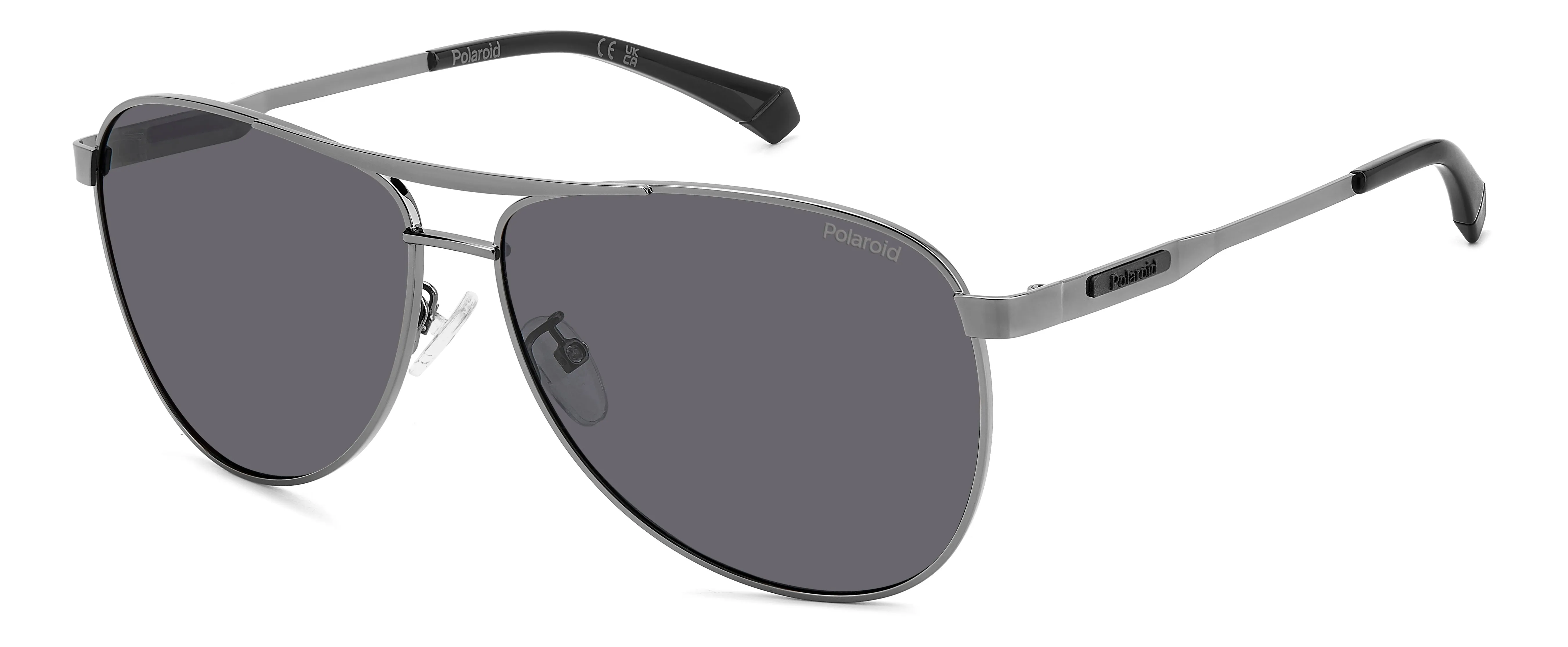 Polaroid PLD 2160/G/S/X KJ1/M9 Occhiali da sole Metallo Rutenio scuro Grigio Pilot Polarizzata - immagine 1