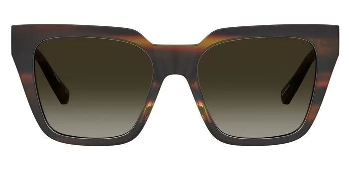 Moschino MOL065/S 05L/HA Occhiali da sole Plastica Havana Marrone Squadrata Normale Sfumato - immagine 2