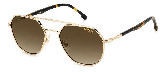 Carrera CARRERA 303/S 06J/HA Occhiali da sole Metallo Oro Marrone Geometrica Normale Sfumato - immagine 1